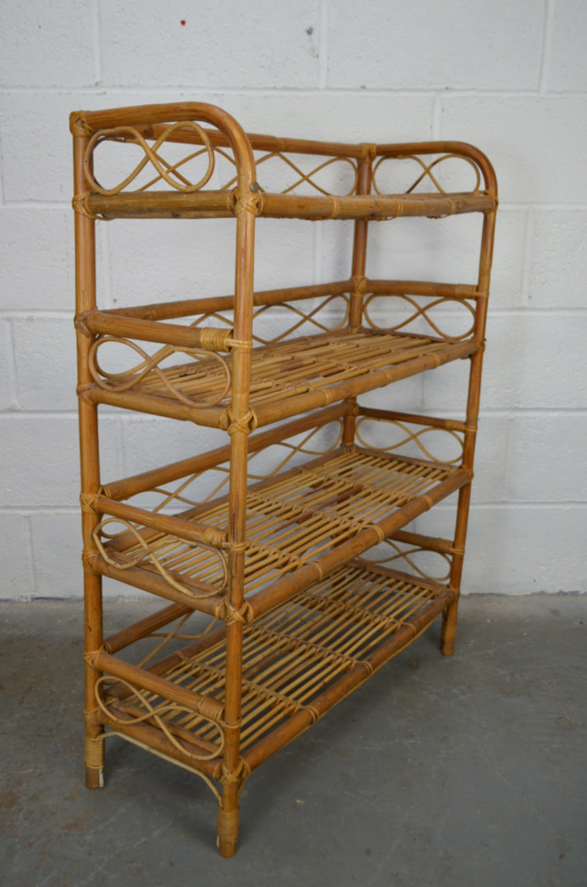 Vintage Bamboo Bookshelf (2)