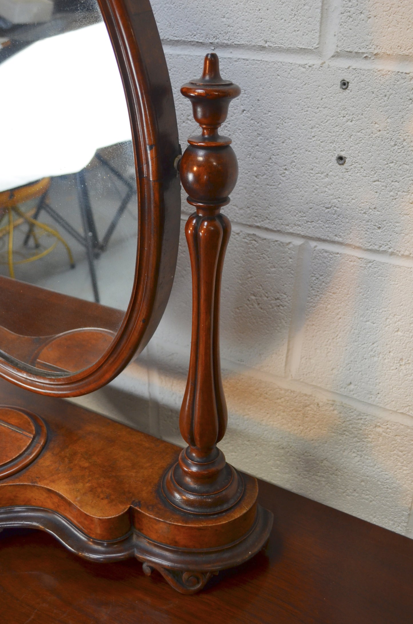 Antique Mahogany Swing Dressing Mirror