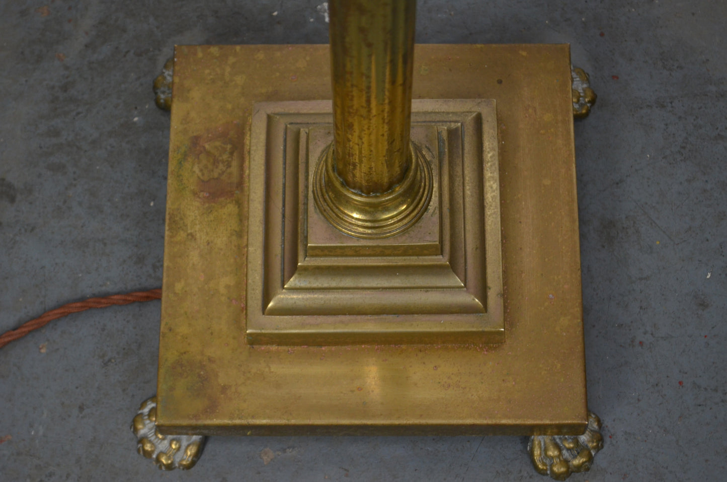 Antique Style Brass Floor Lamp