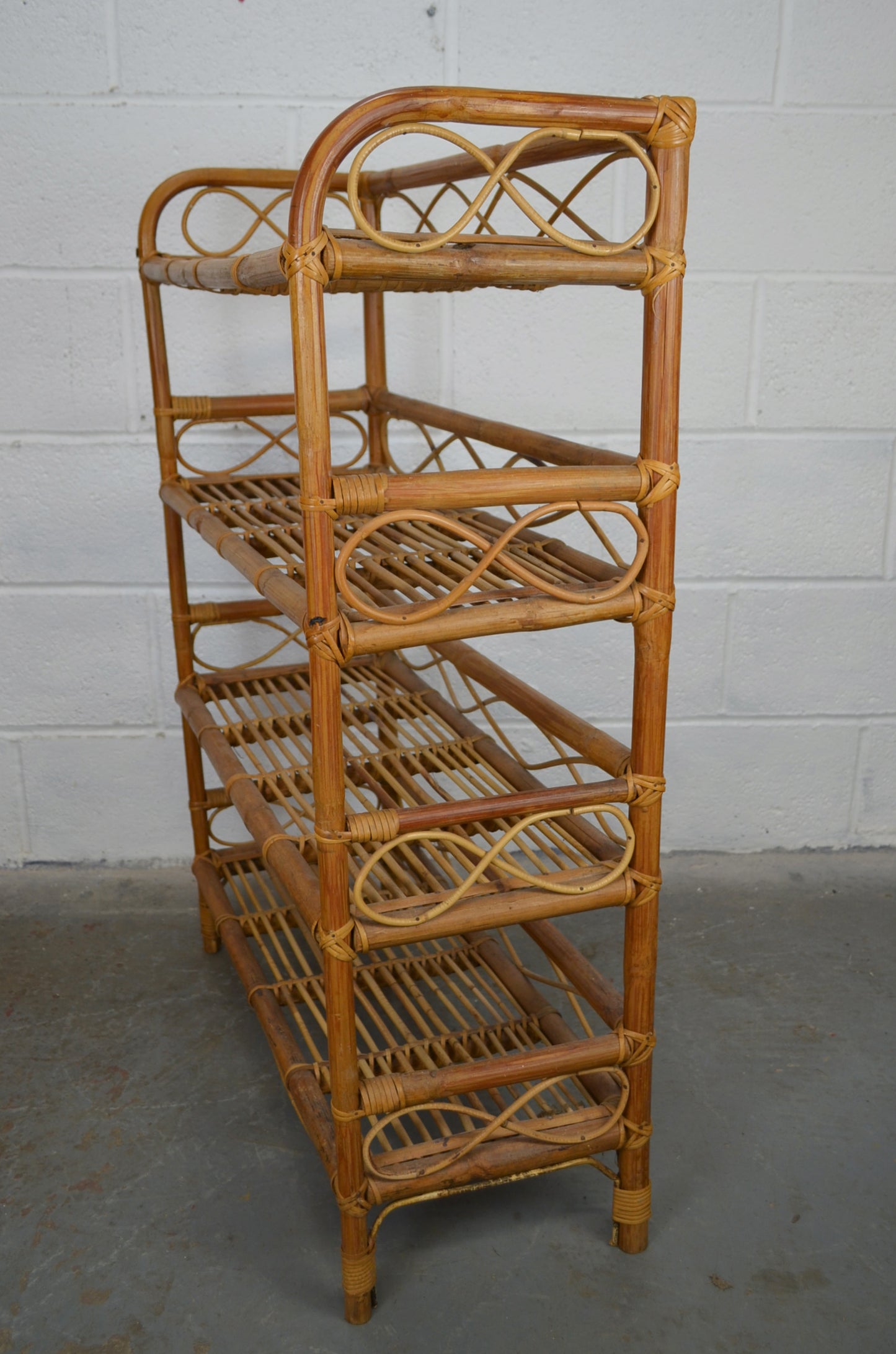 Vintage Bamboo Bookshelf (2)