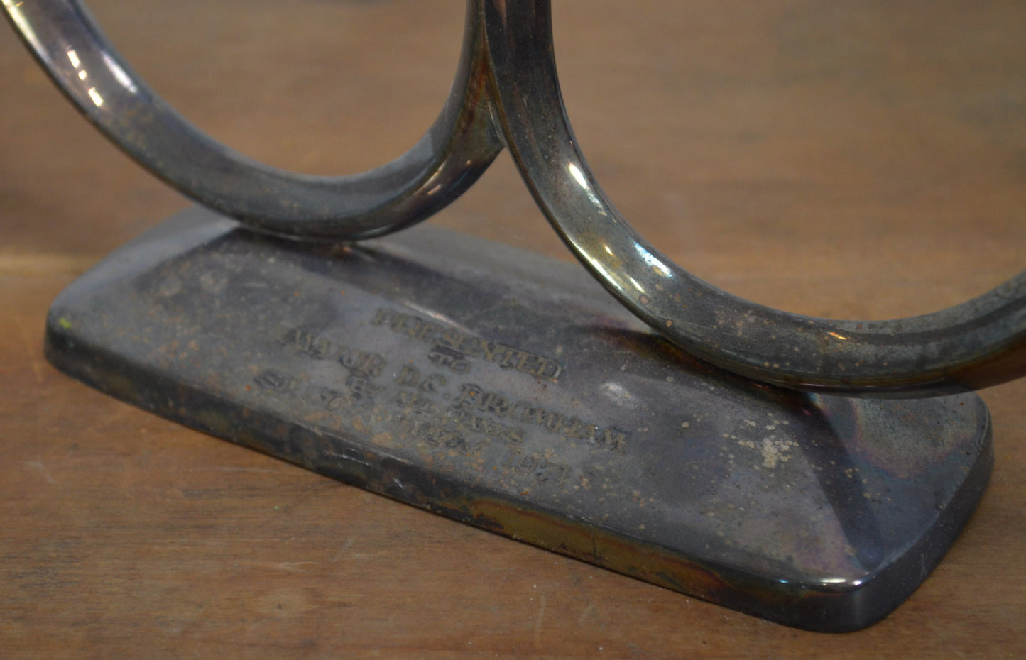 Vintage Pair Of Silver Plate Three Candle Candelabra