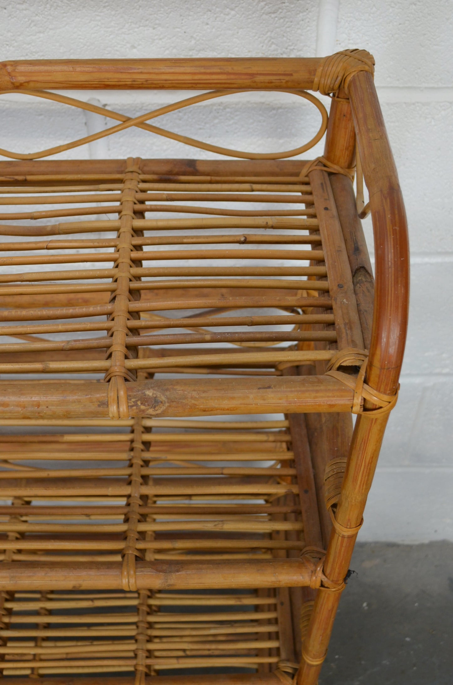 Vintage Bamboo Bookshelf (2)