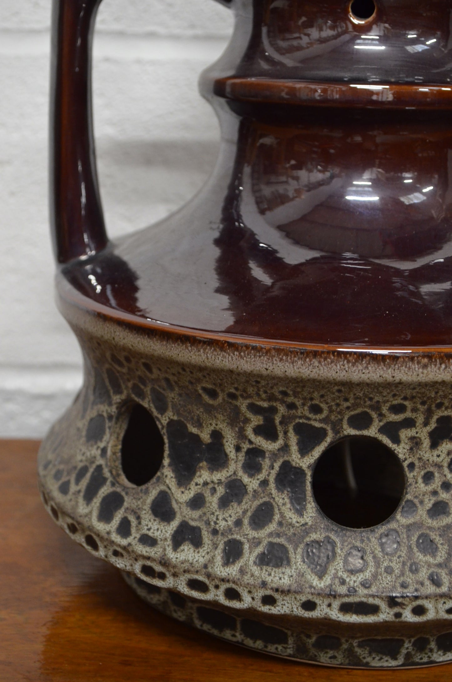 Vintage West German Pottery Lamp