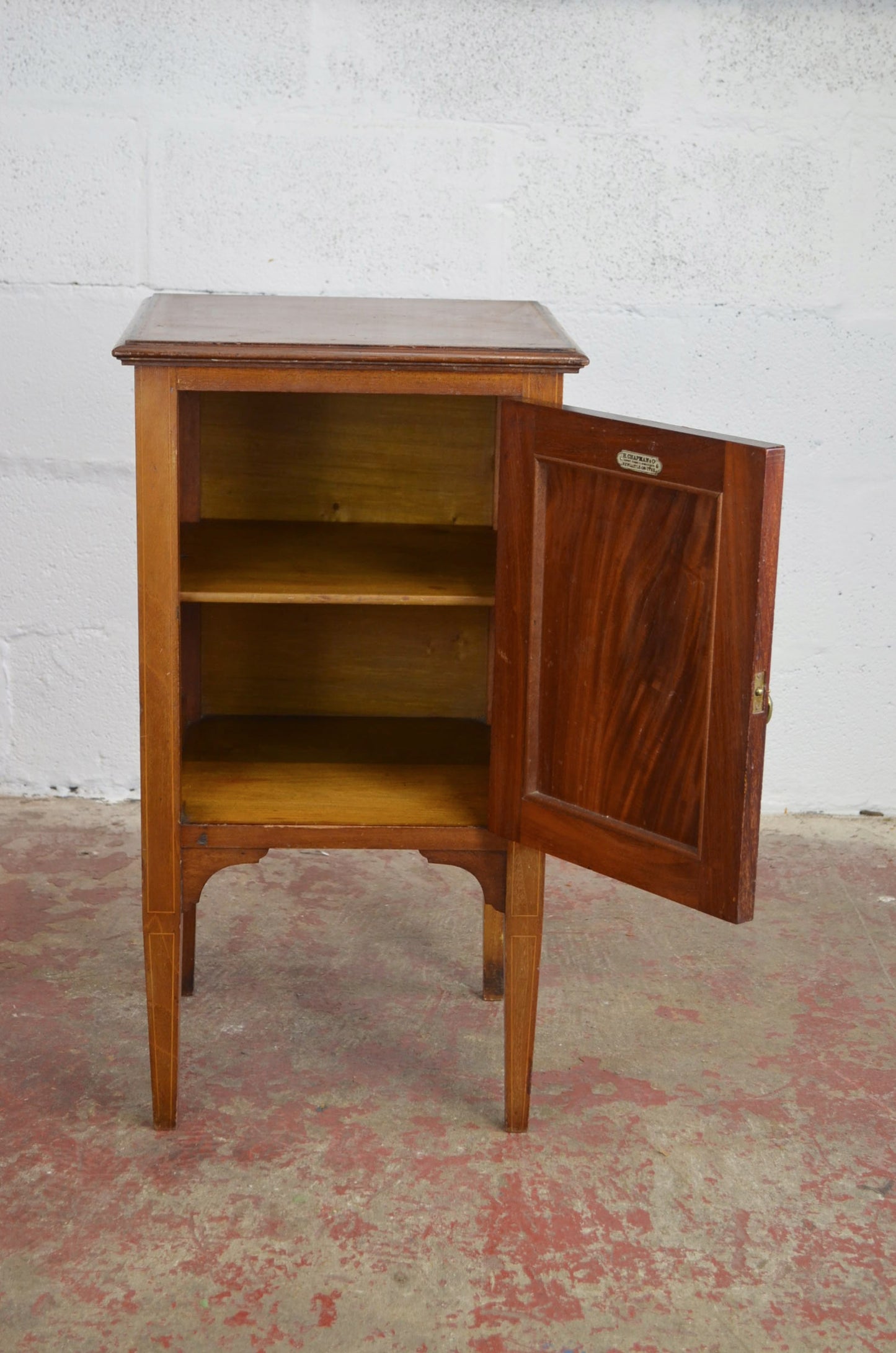 An Edwardian Mahogany Bedside Cabinet