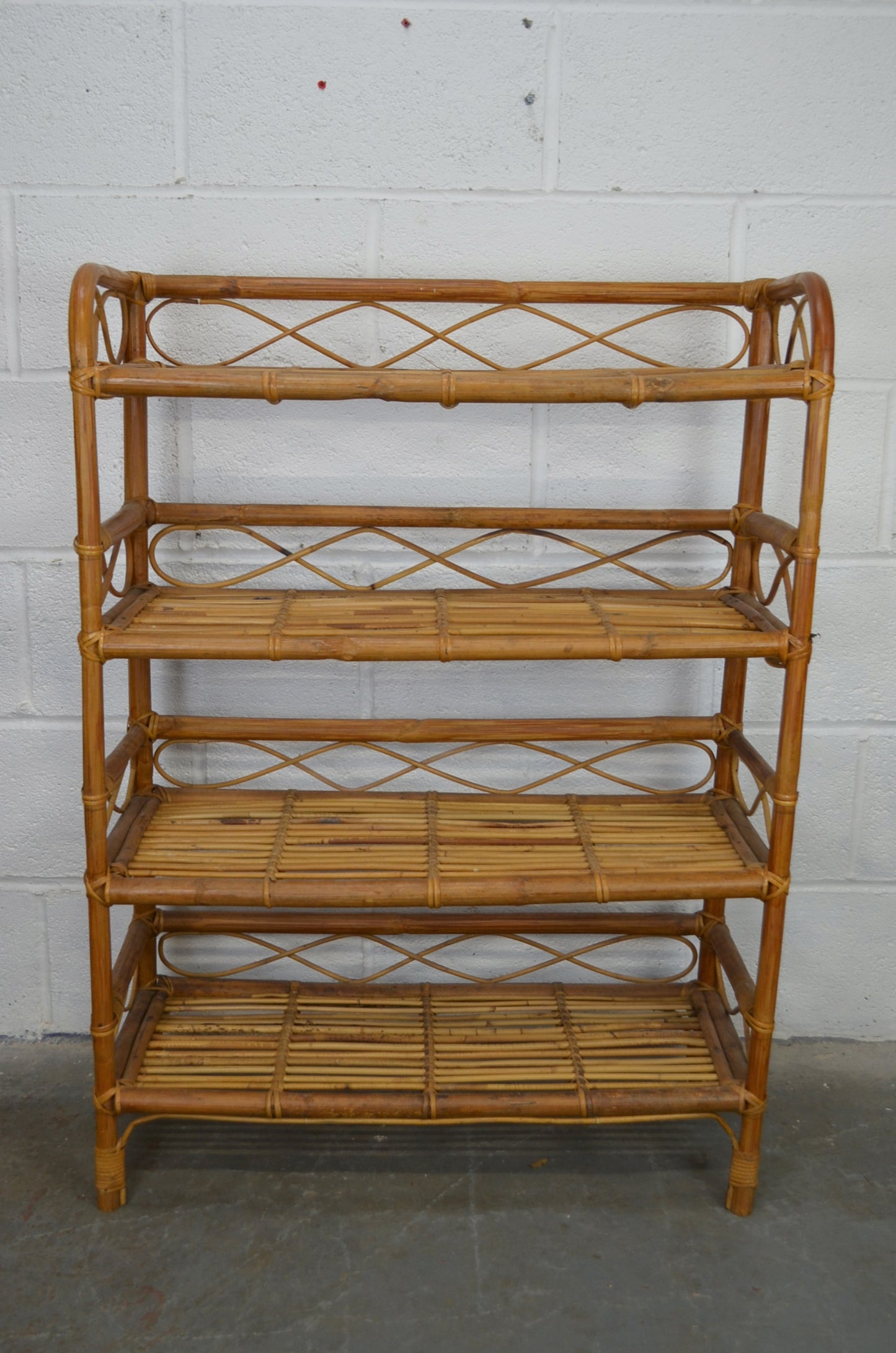 Vintage Bamboo Bookshelf (2)