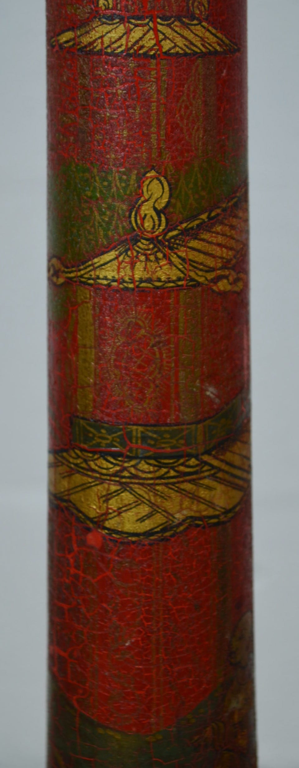 Vintage Painted East Asian Floor Lamp (s1)