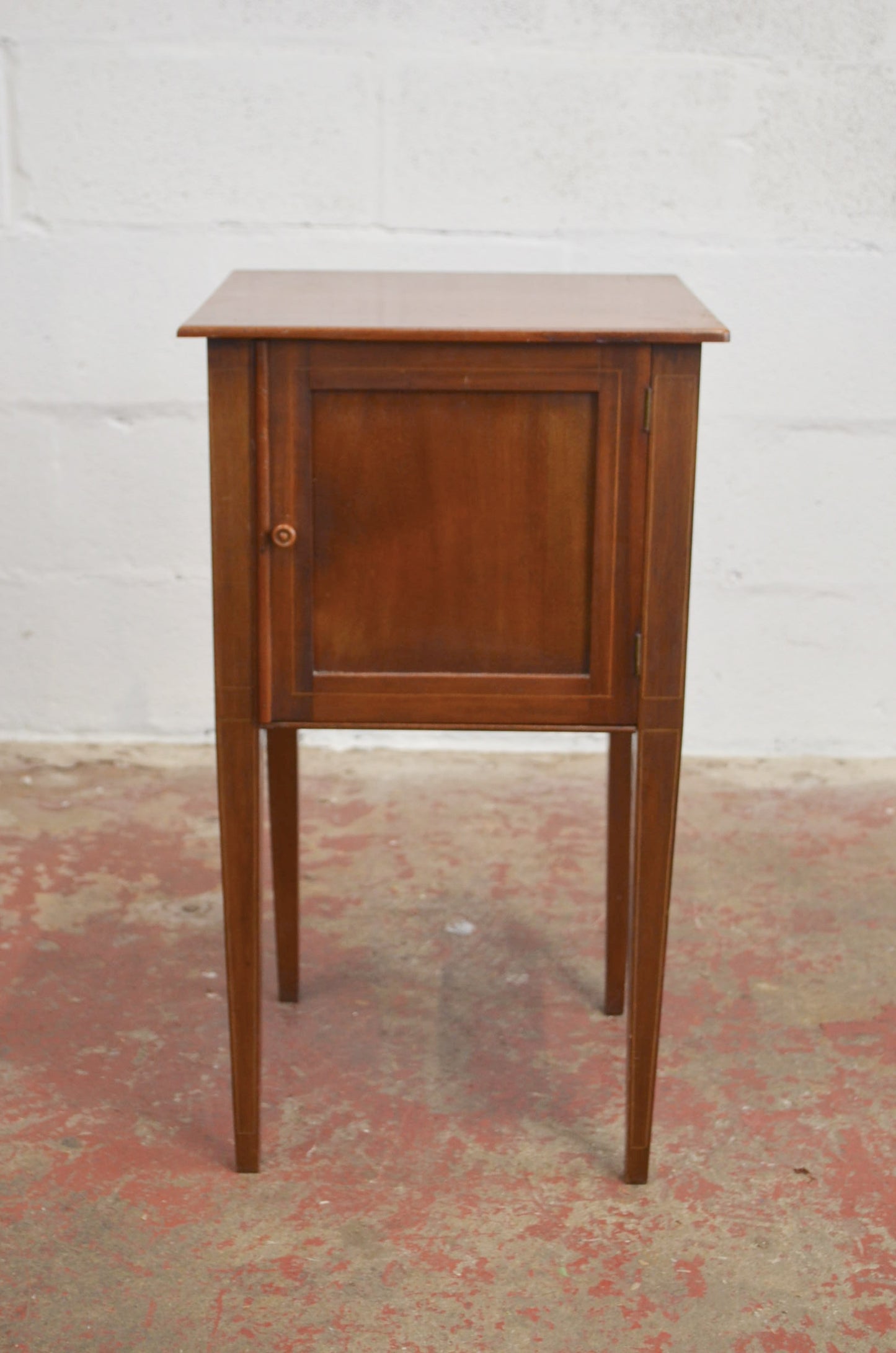 An Edwardian Mahogany Bedside Cabinet