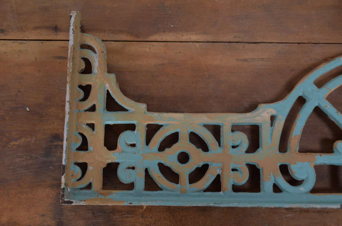 Pair Of Vintage Possibly Victorian Cast Iron Brackets