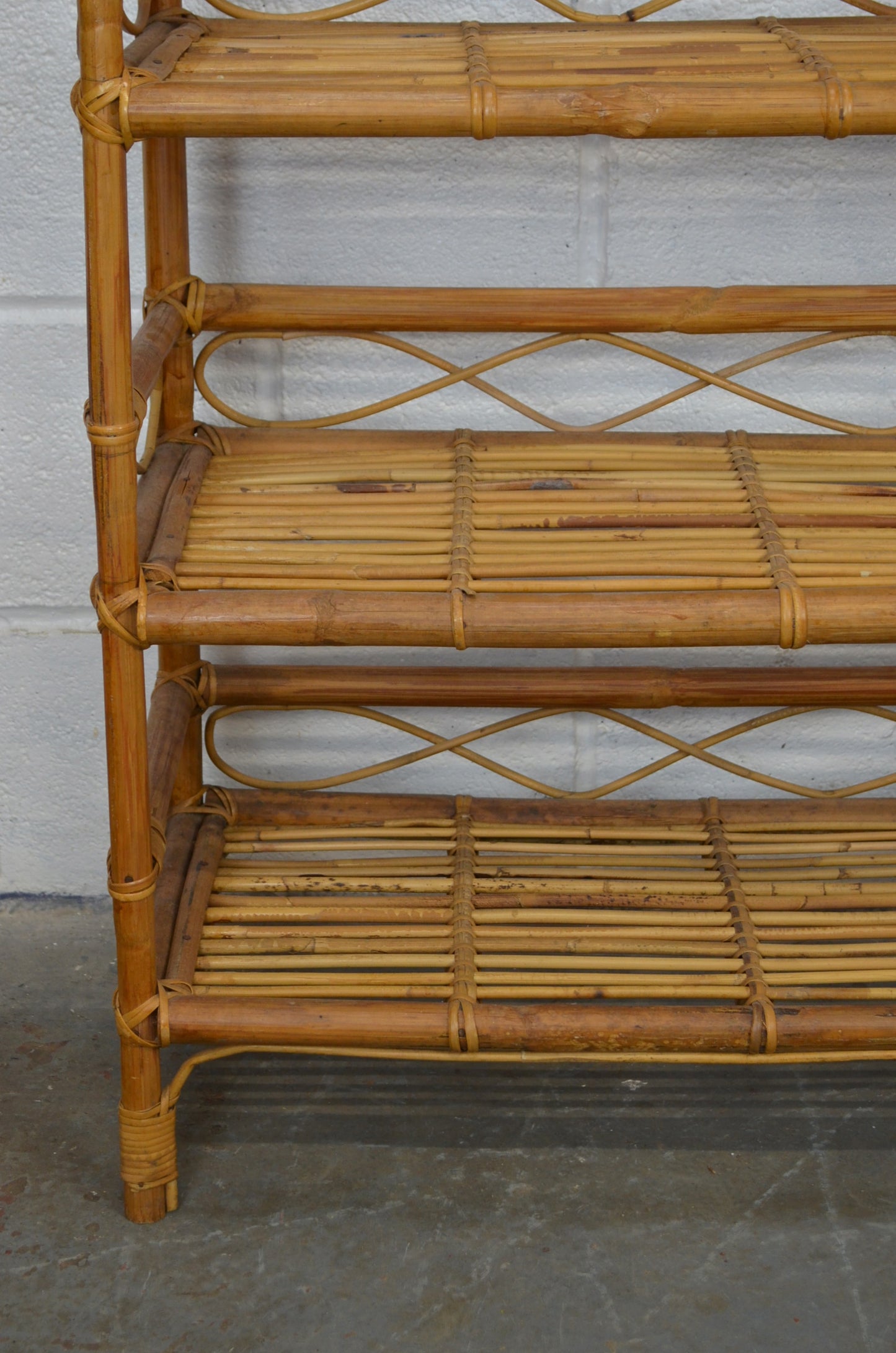 Vintage Bamboo Bookshelf (2)