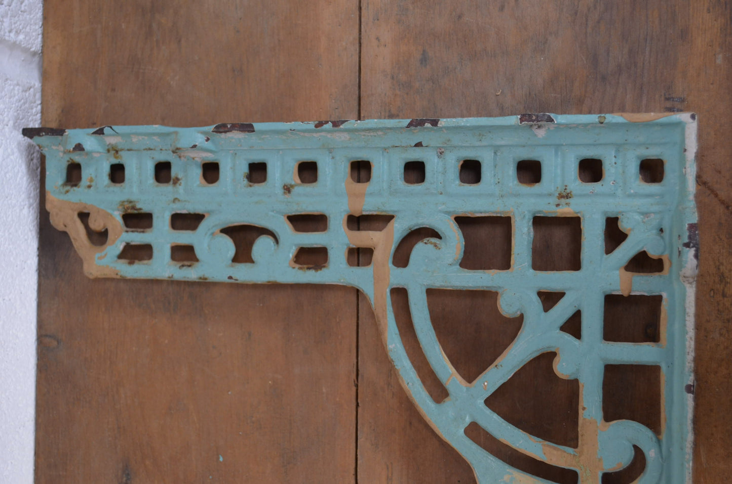 Pair Of Vintage Possibly Victorian Cast Iron Brackets