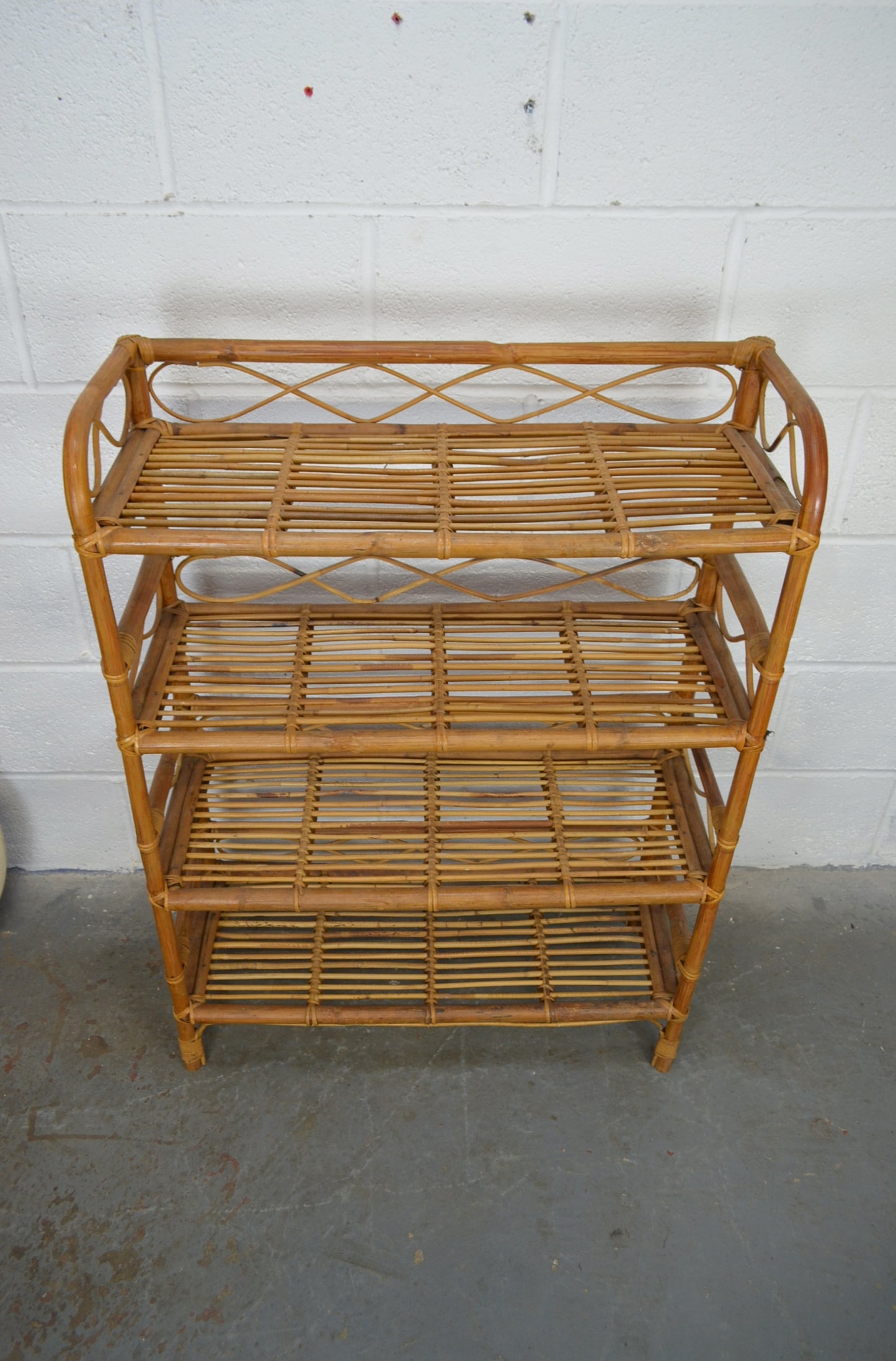 Vintage Bamboo Bookshelf (2)