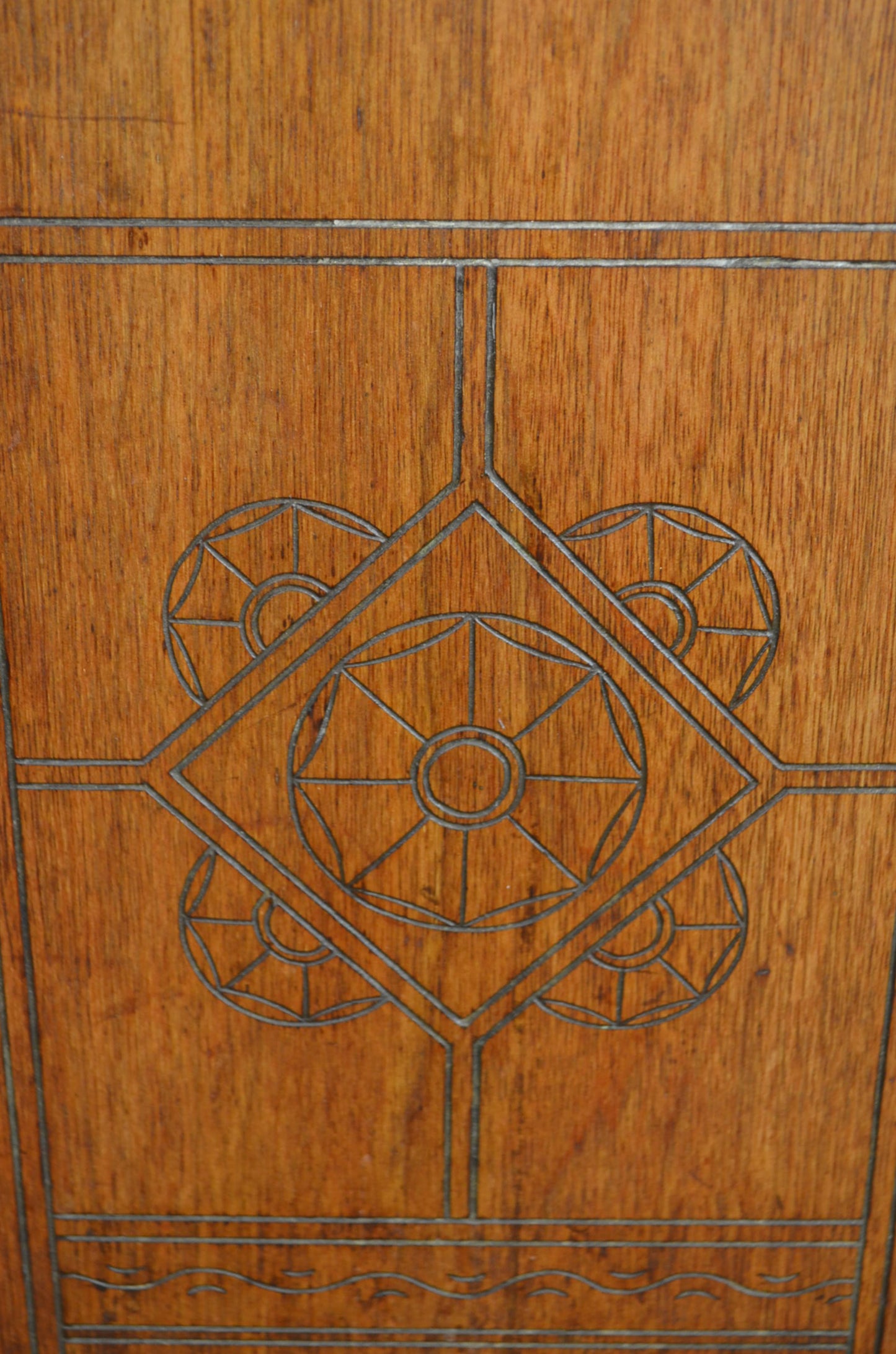 An Antique Oak Bedside Cabinet / Nightstand