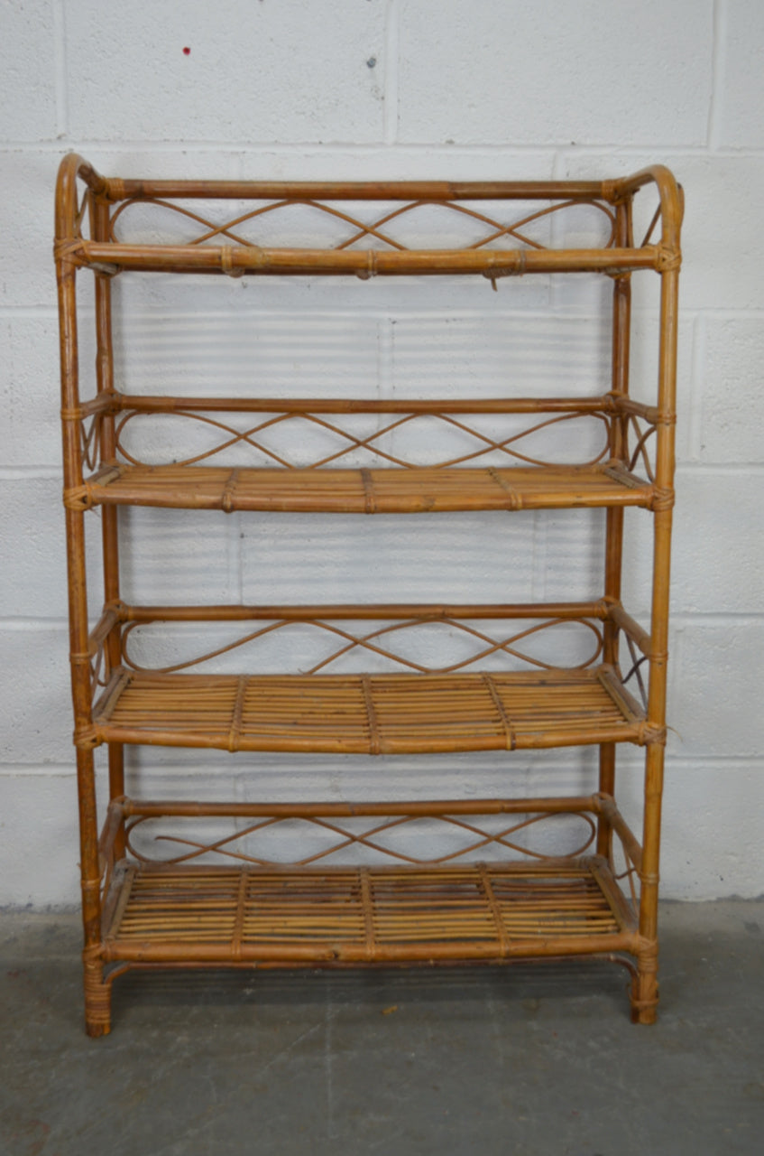Vintage Bamboo Bookshelf (3)