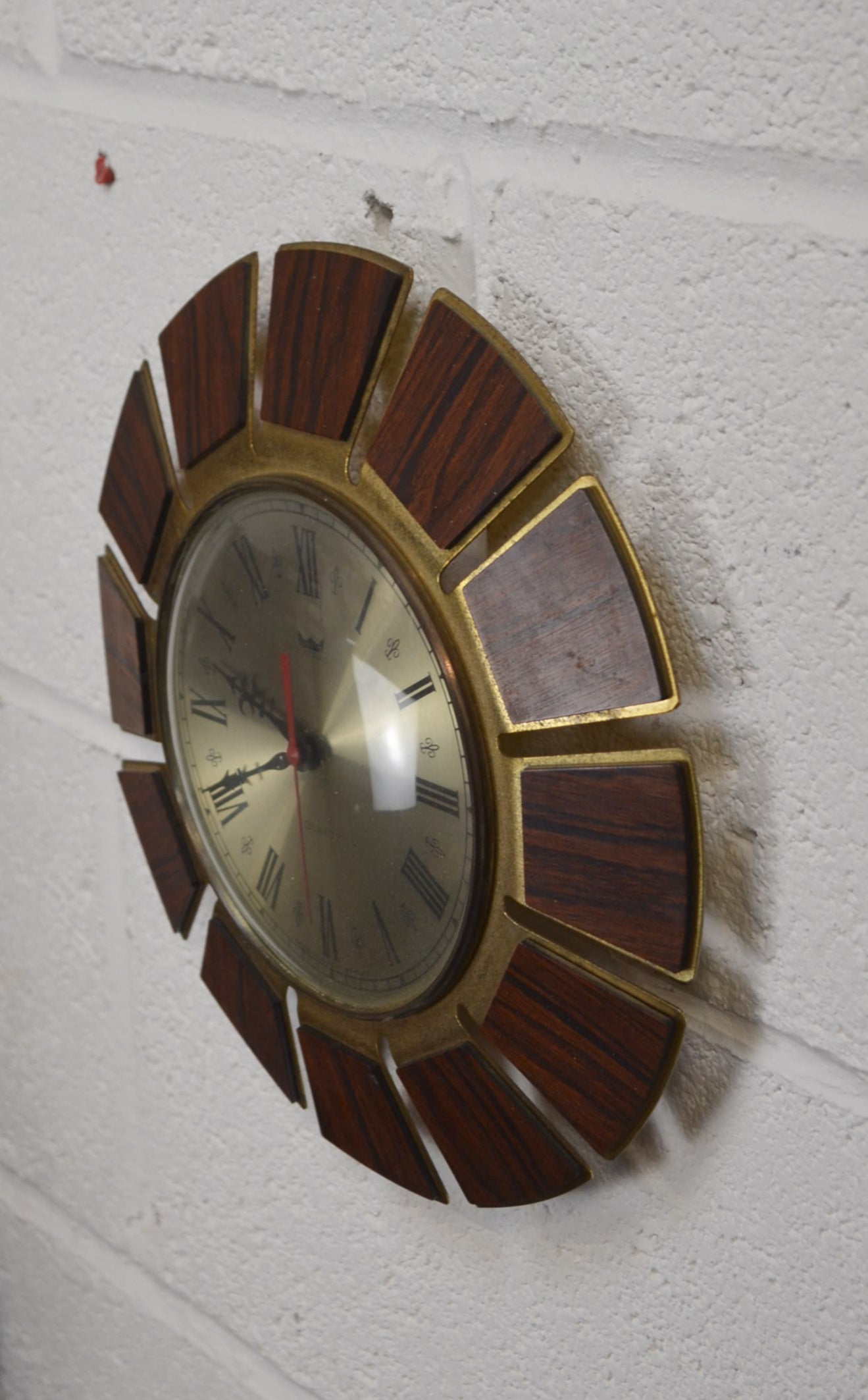 Vintage Mid Century Quartz Wall Clock