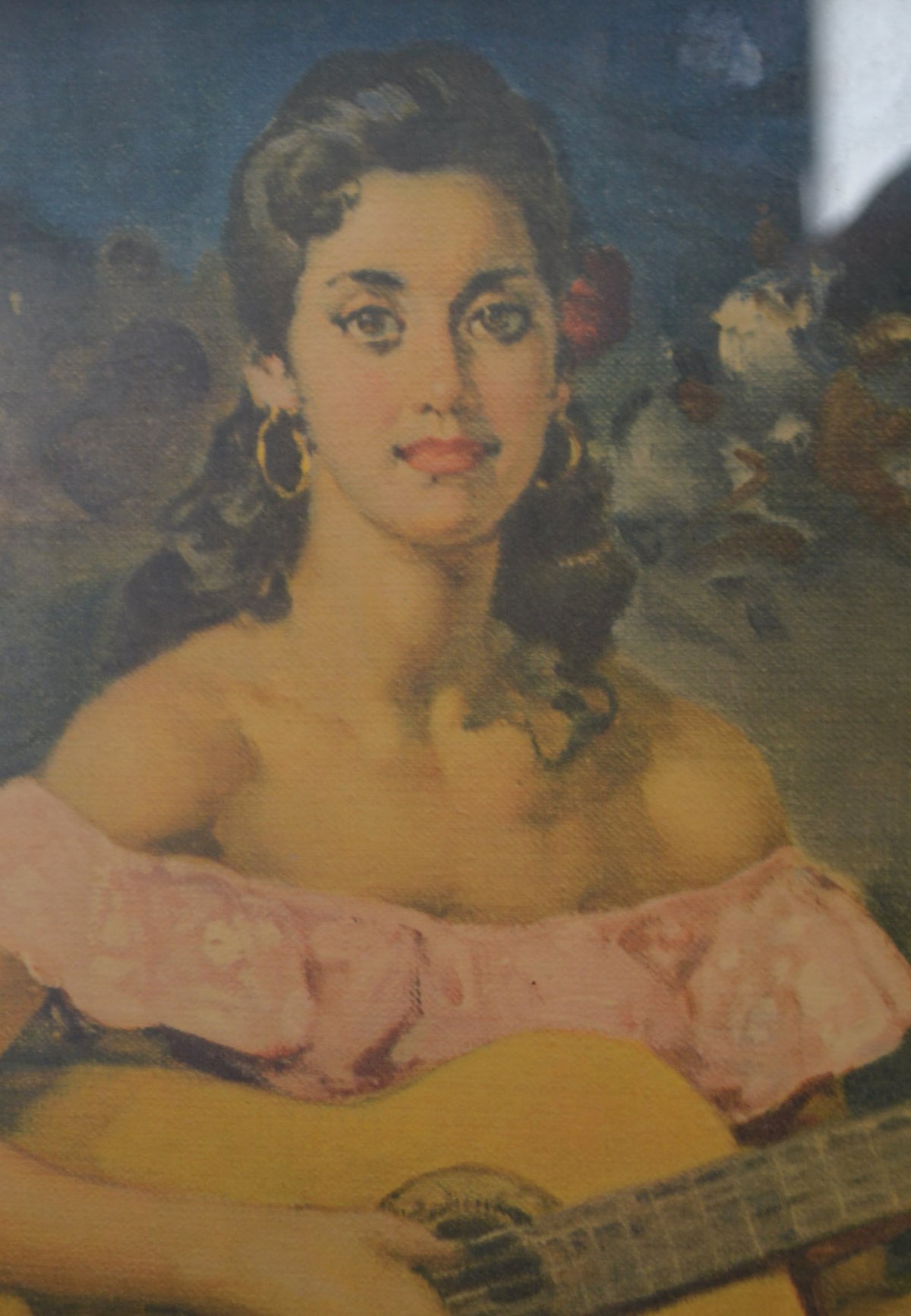 Mid Century Print - Spanish Musician - Francisco Rodriguez Sanchez Clement