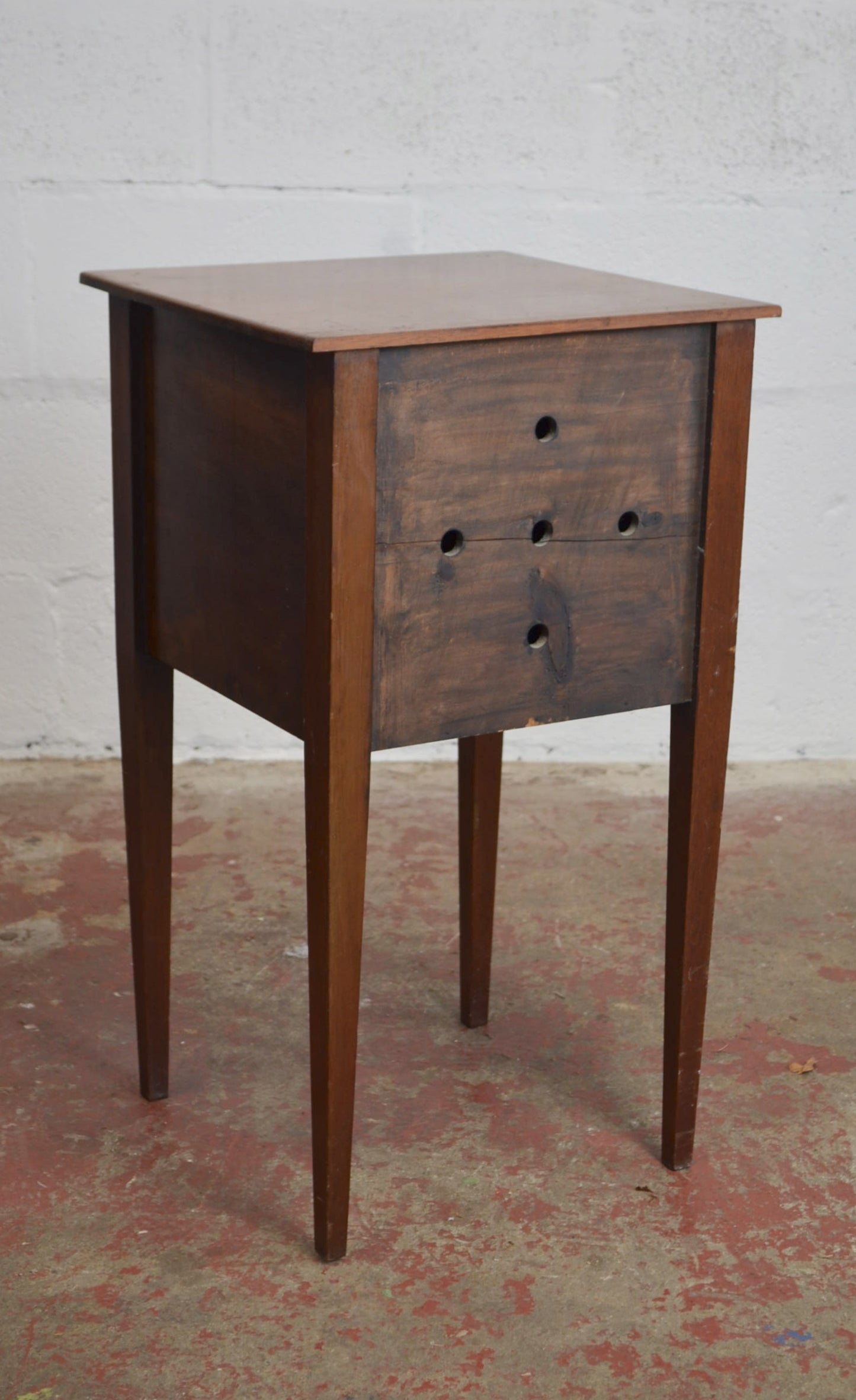 An Edwardian Mahogany Bedside Cabinet