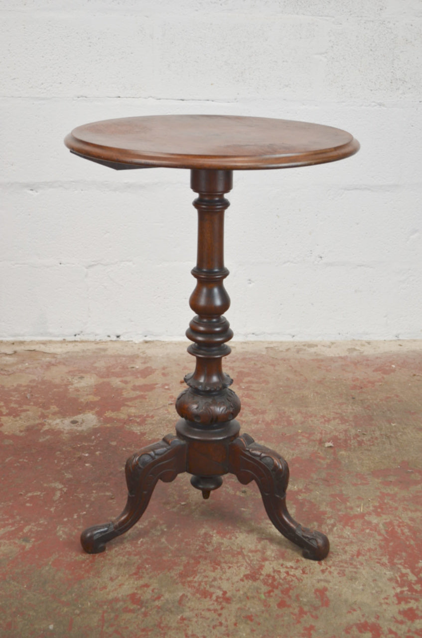 A Victorian Mahogany Tripod Side/Wine Table