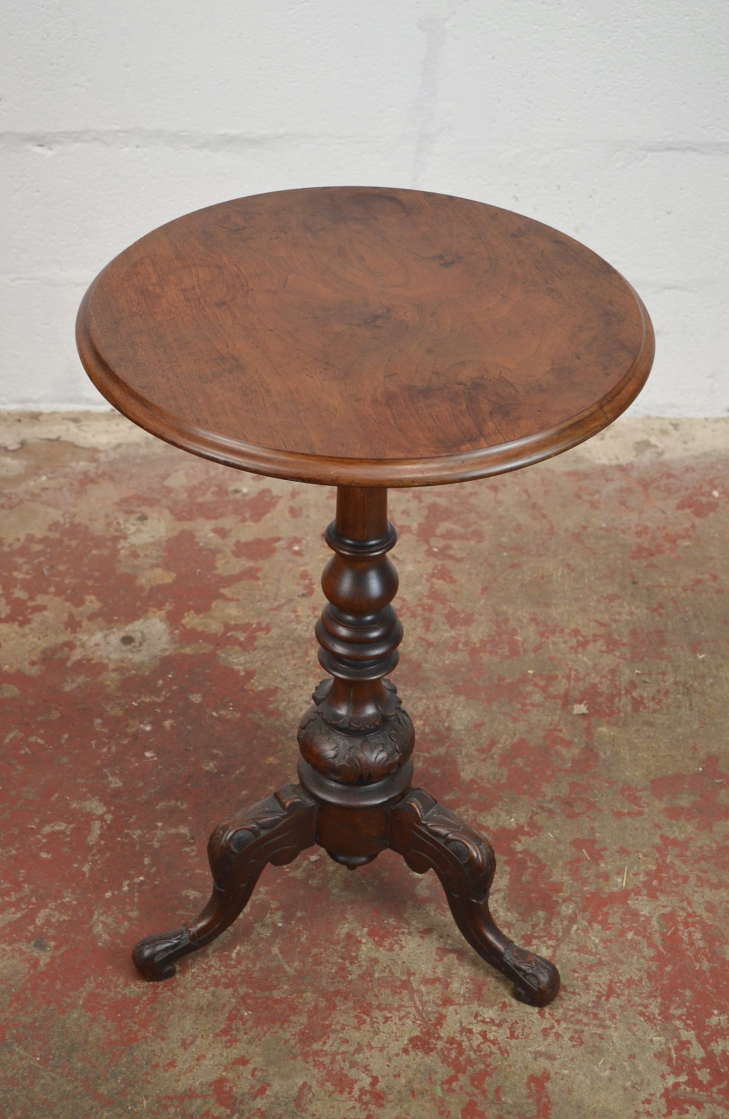 A Victorian Mahogany Tripod Side/Wine Table