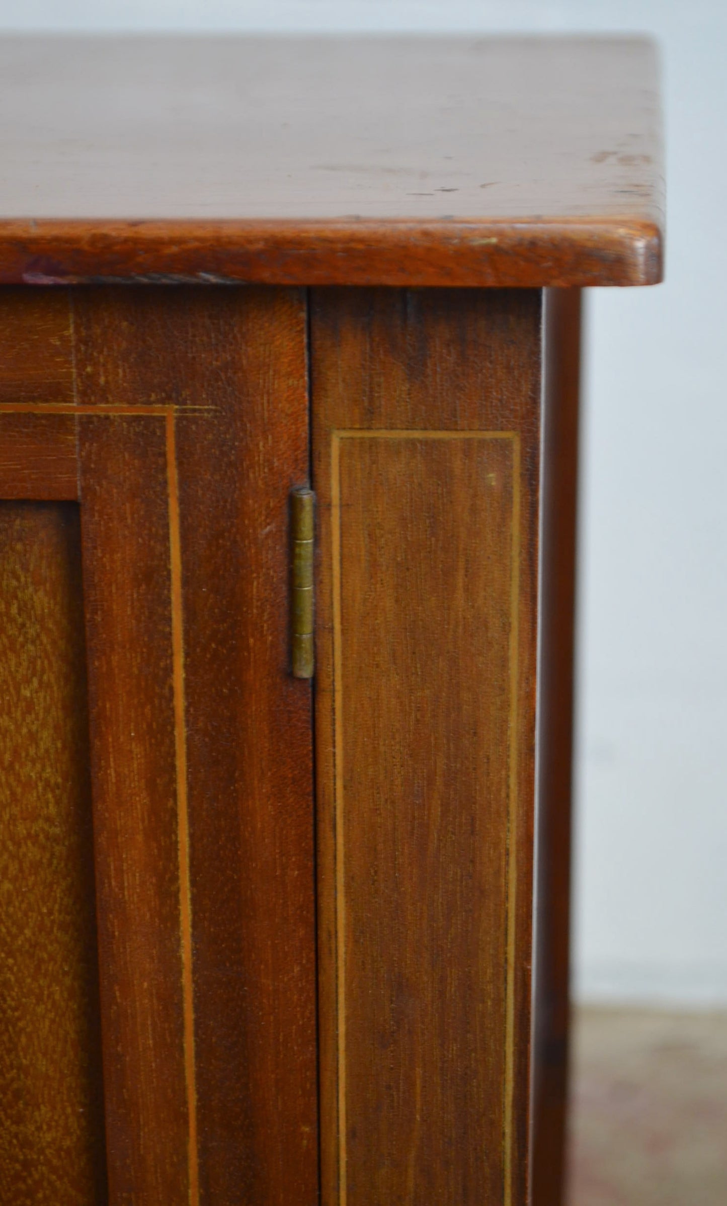 An Edwardian Mahogany Bedside Cabinet