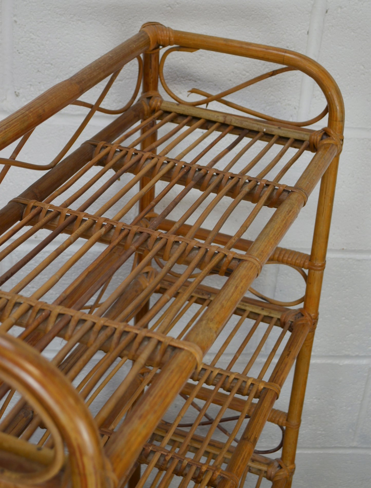 Vintage Bamboo Bookshelf (3)