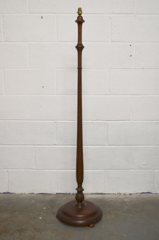 Early Mahogany Floor Lamp
