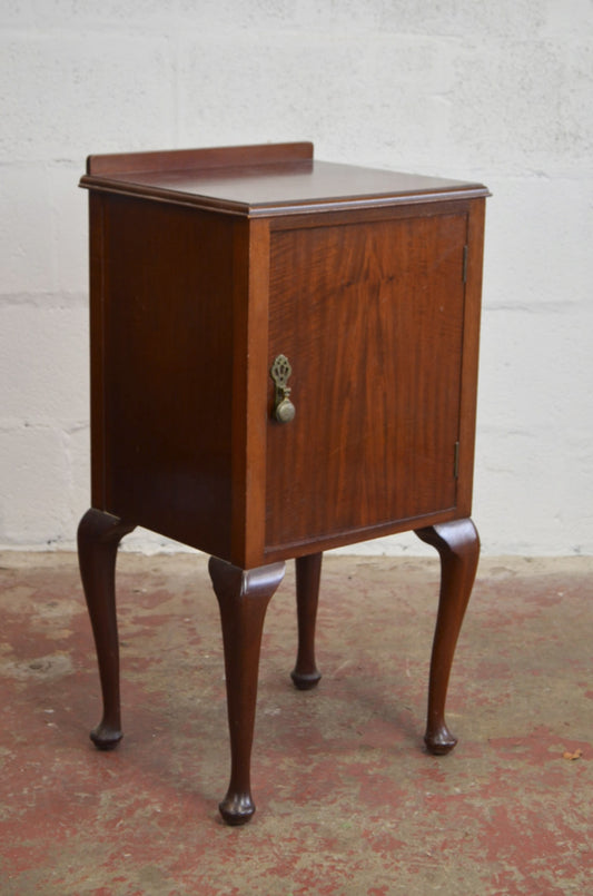 An Antique Mahogany Bedside Cabinet