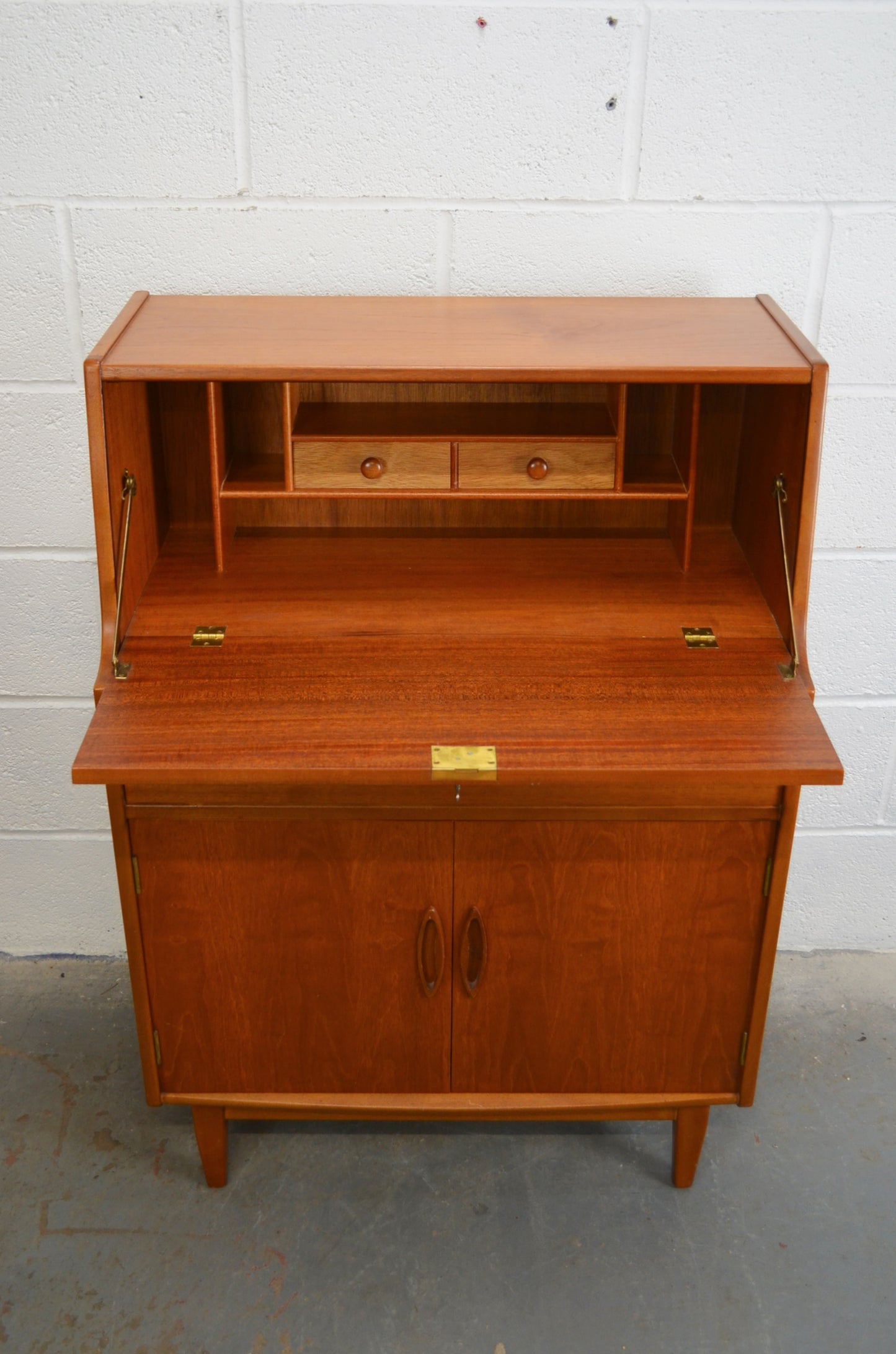 Mid Century Teak Bureau