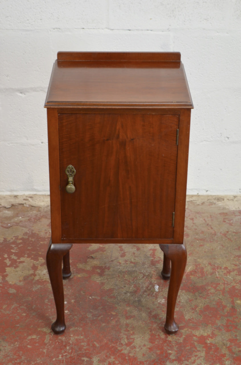 An Antique Mahogany Bedside Cabinet