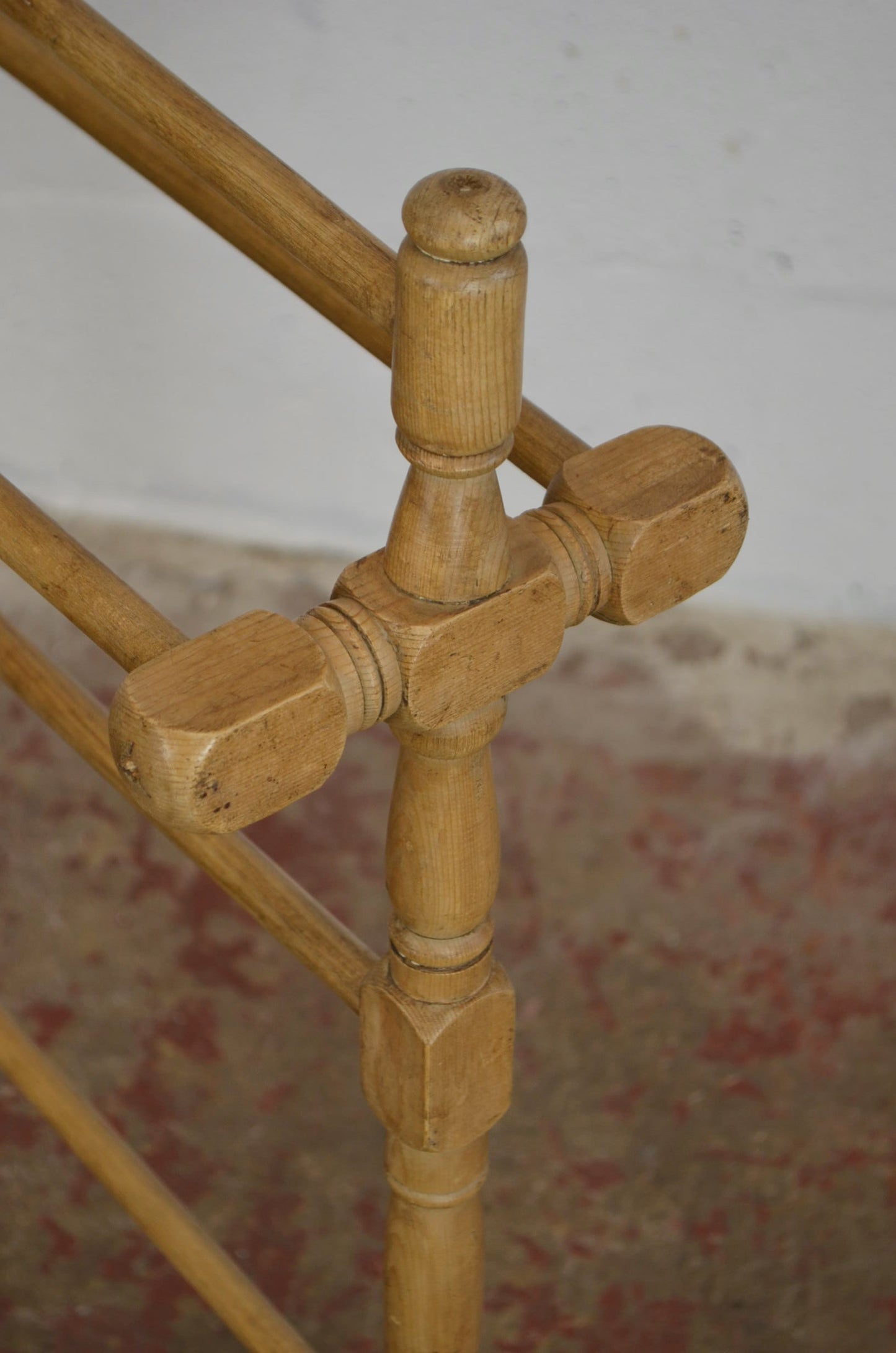 Antique Pine Towel / Clothes Stand Rail