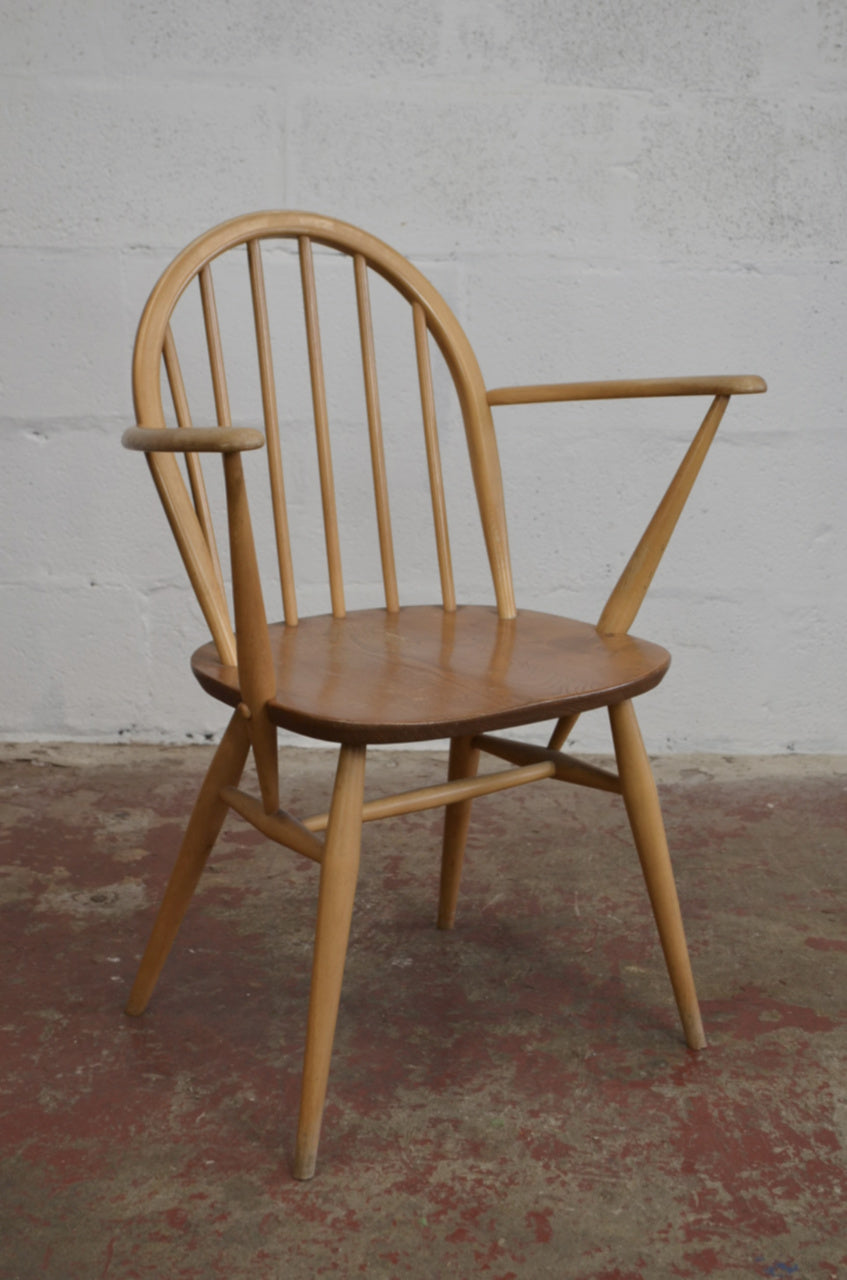 Vintage Ercol Carver Chair Windsor Model 370
