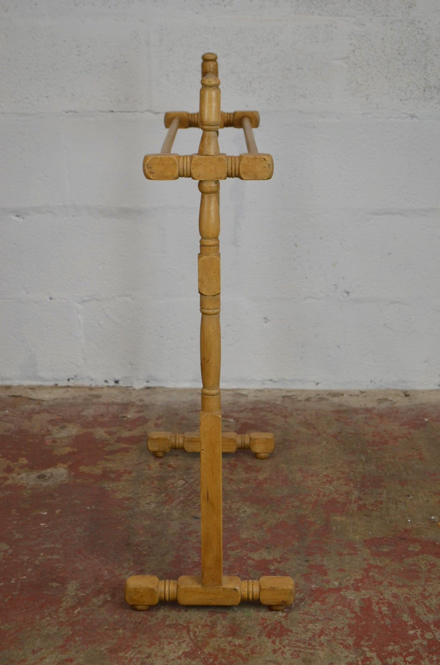 Antique Pine Towel / Clothes Stand Rail