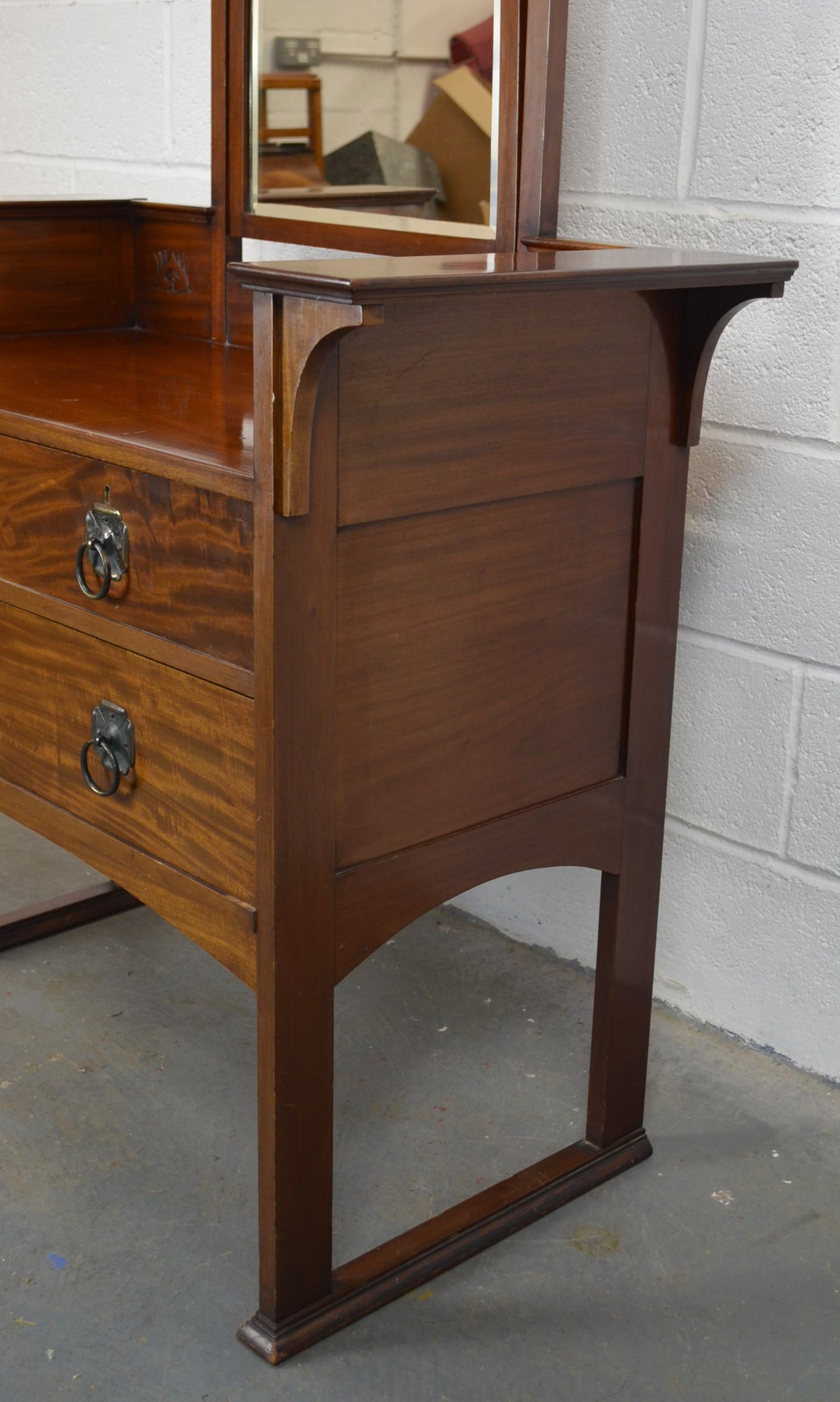A Late 19th Century Art Nouveau Mahogany Dressing Table - Liberty & Co