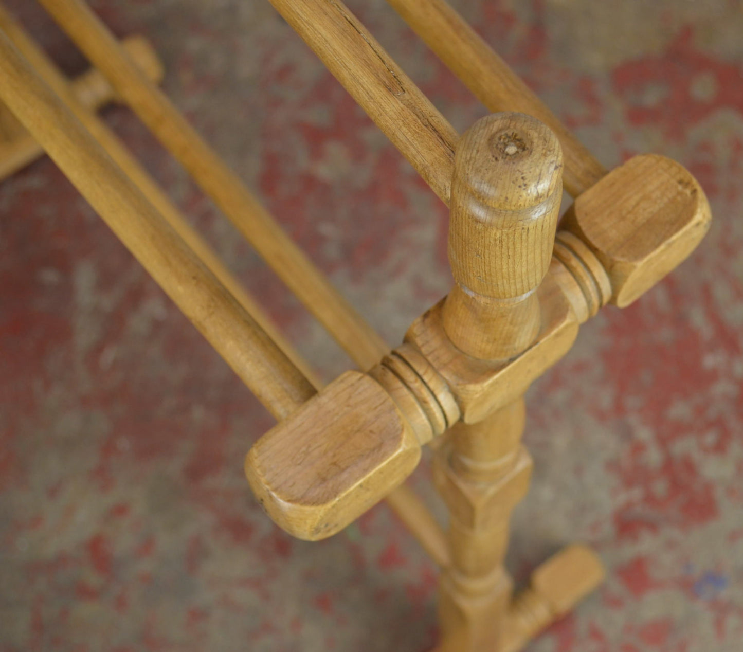Antique Pine Towel / Clothes Stand Rail