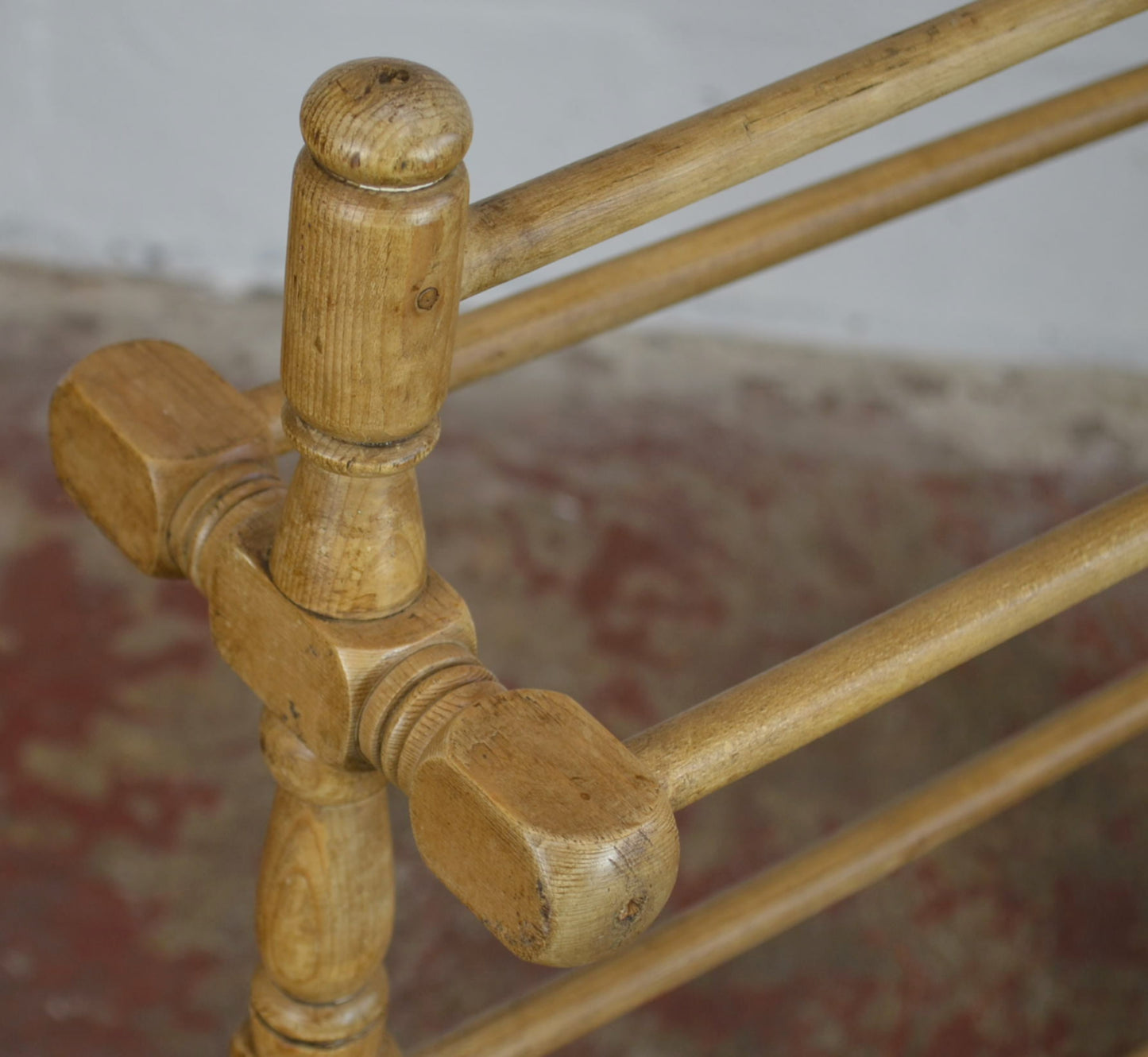 Antique Pine Towel / Clothes Stand Rail