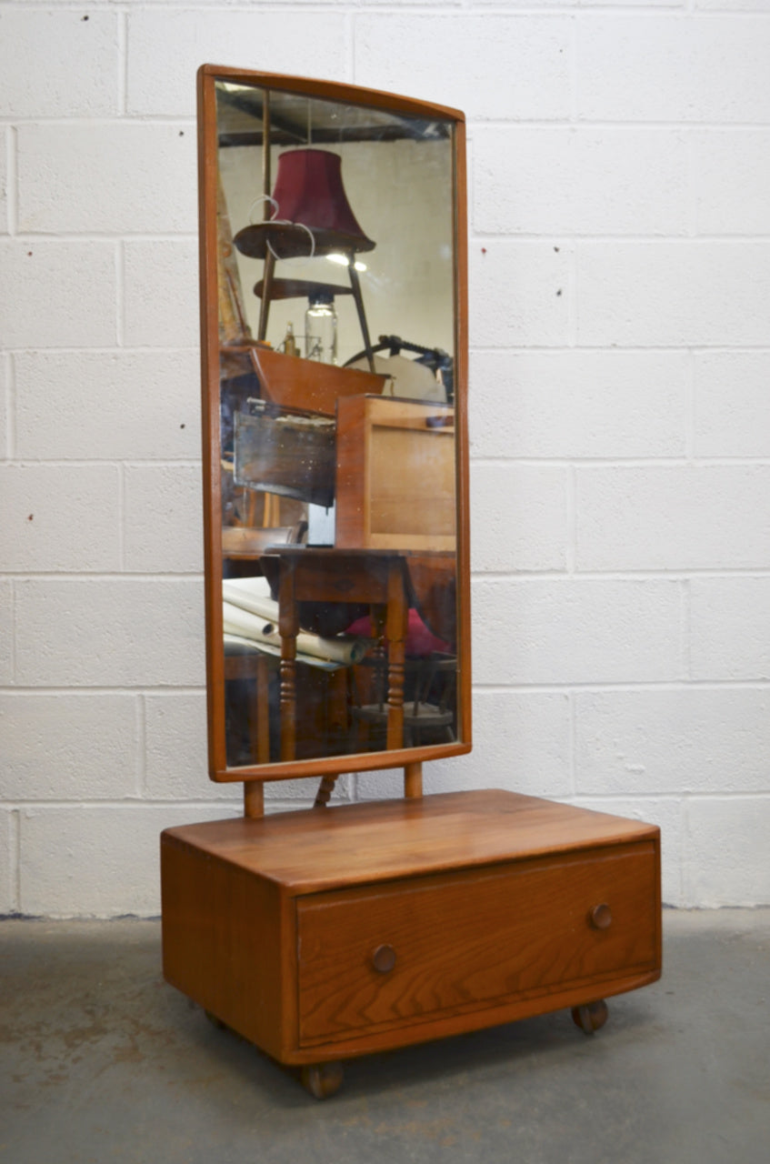 Vintage Ercol Cheval 485 Mirror