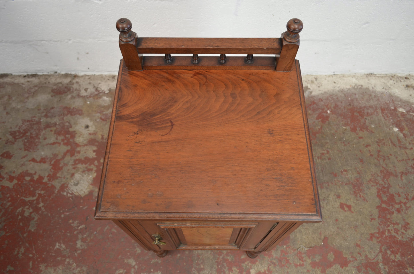 An Edwardian Mahogany Bedside Cabinet
