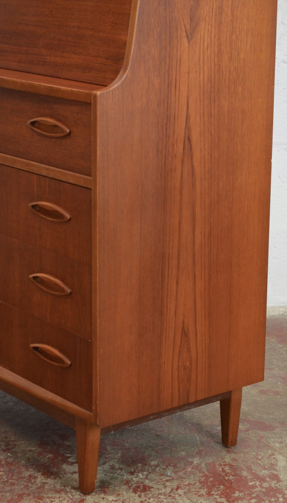 Vintage Mid Century Teak Bureau