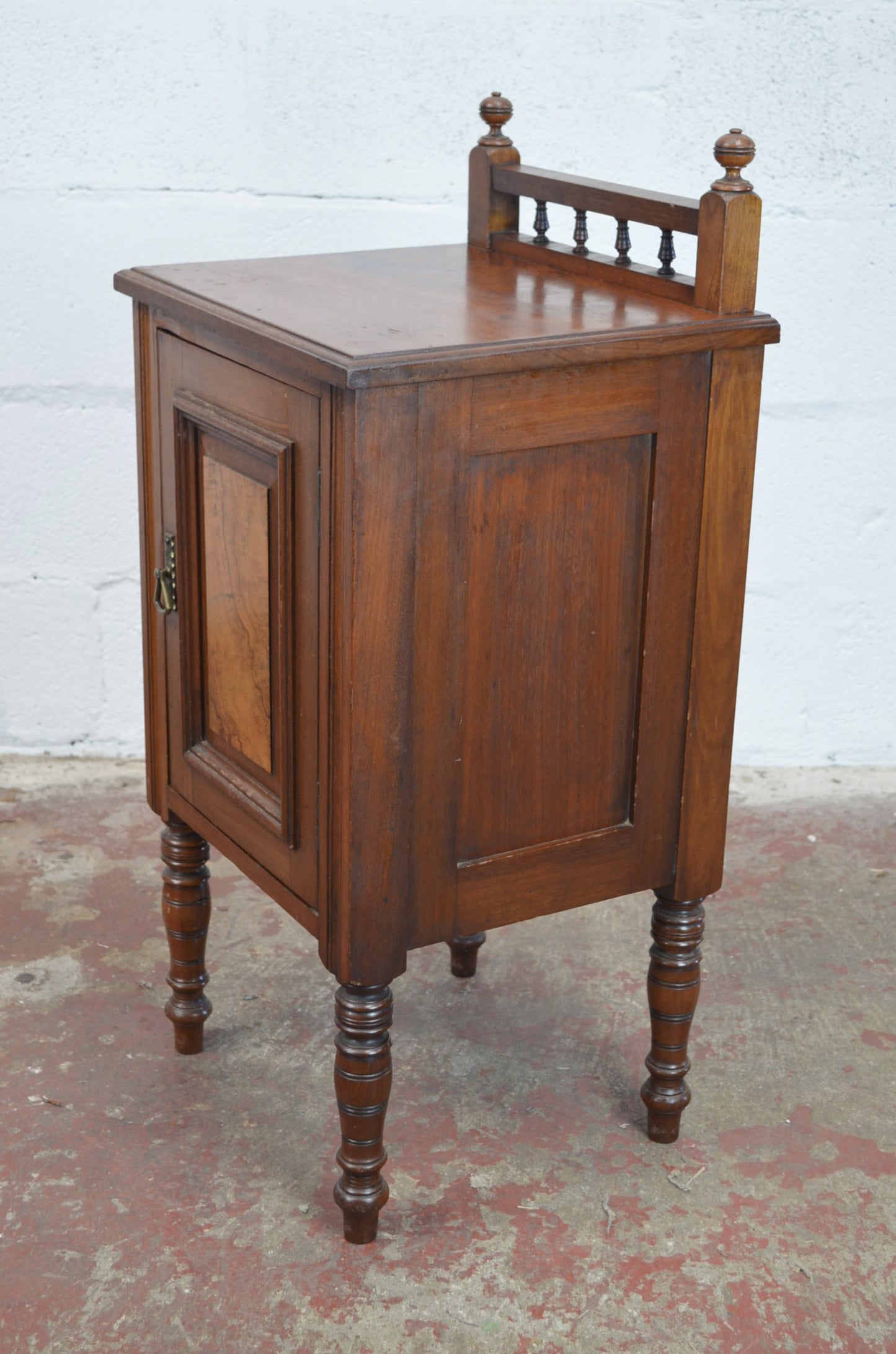 An Edwardian Mahogany Bedside Cabinet