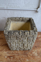 A Pair Of Vintage Stone Planters