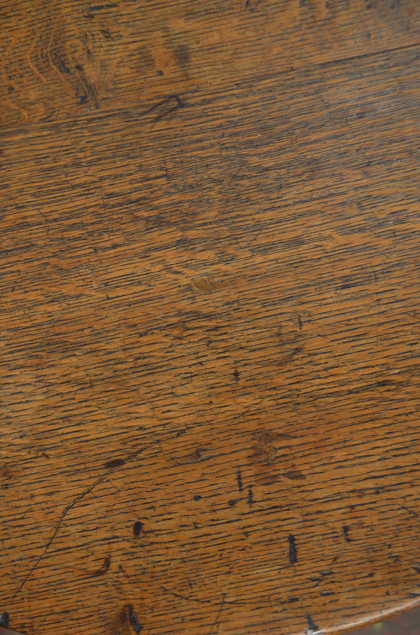 An Antique Victorian Oak Tripod Side/Wine Table