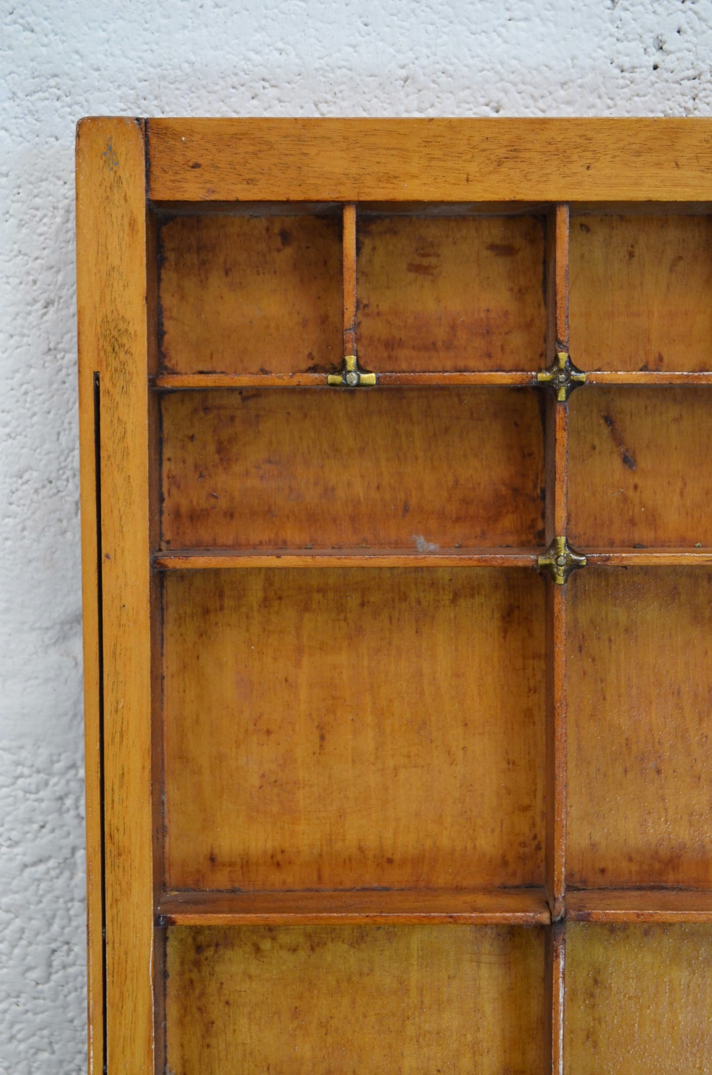 Vintage Wooden Printers Drawer/Display Shelf