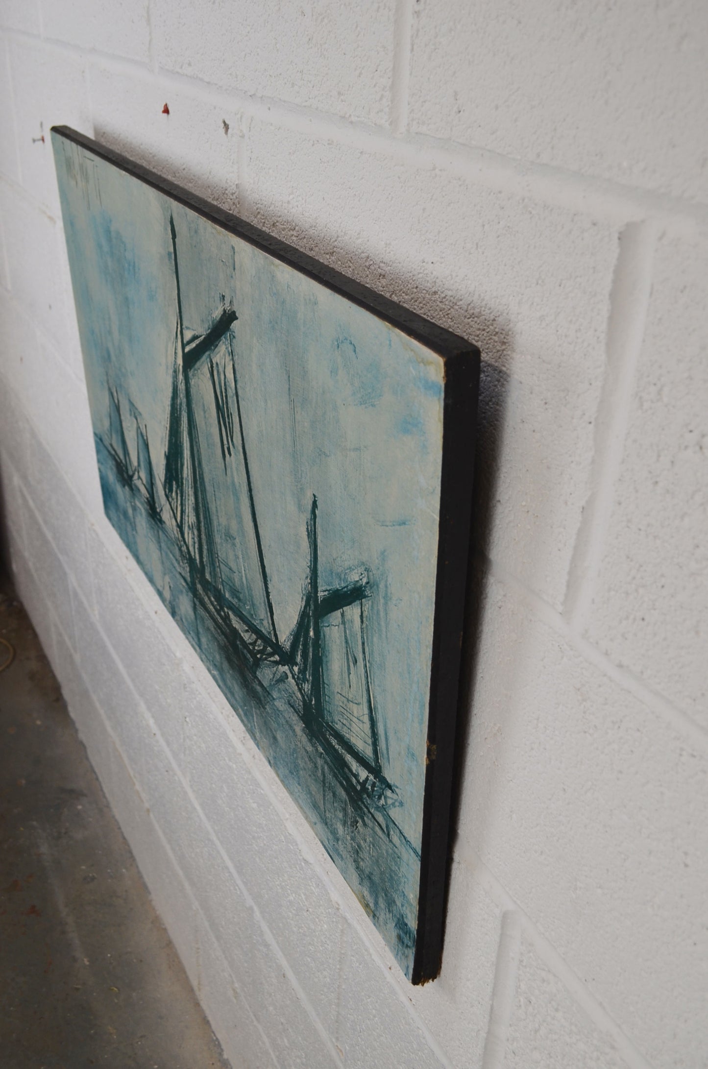 Vintage After Bernard Buffet Print On Board