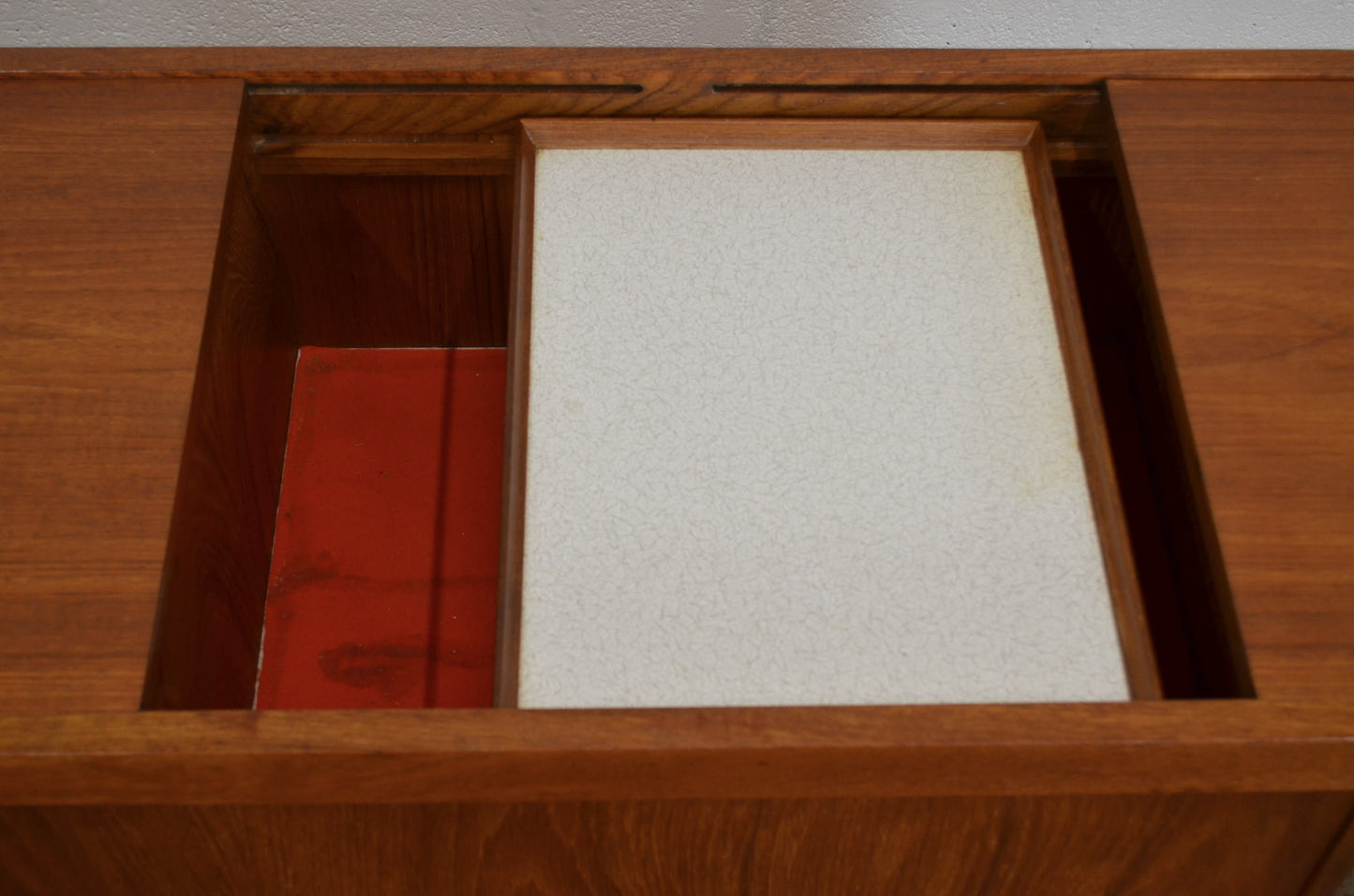 Vintage Mid Century Teak Wood Drinks Trolley