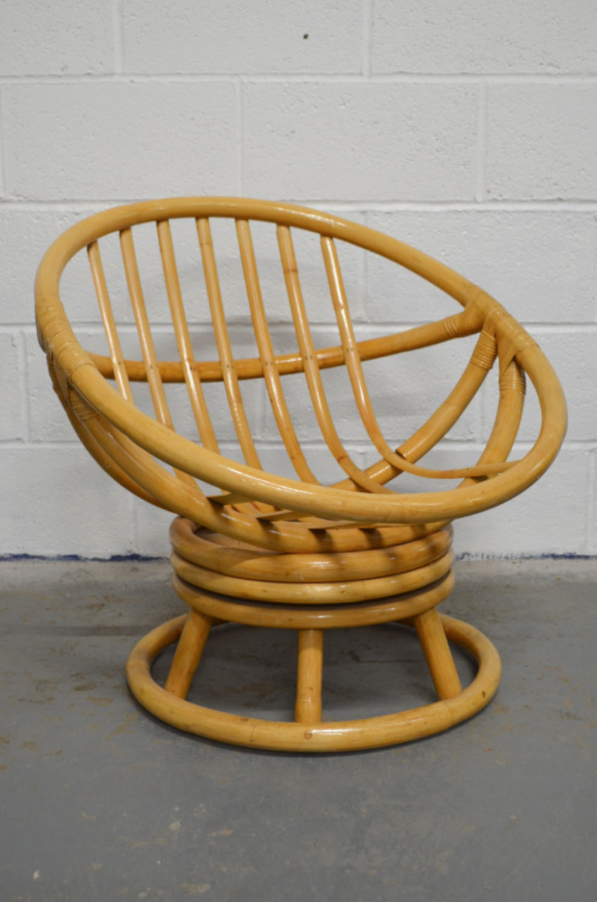 Bamboo Swivel Lounge Chair