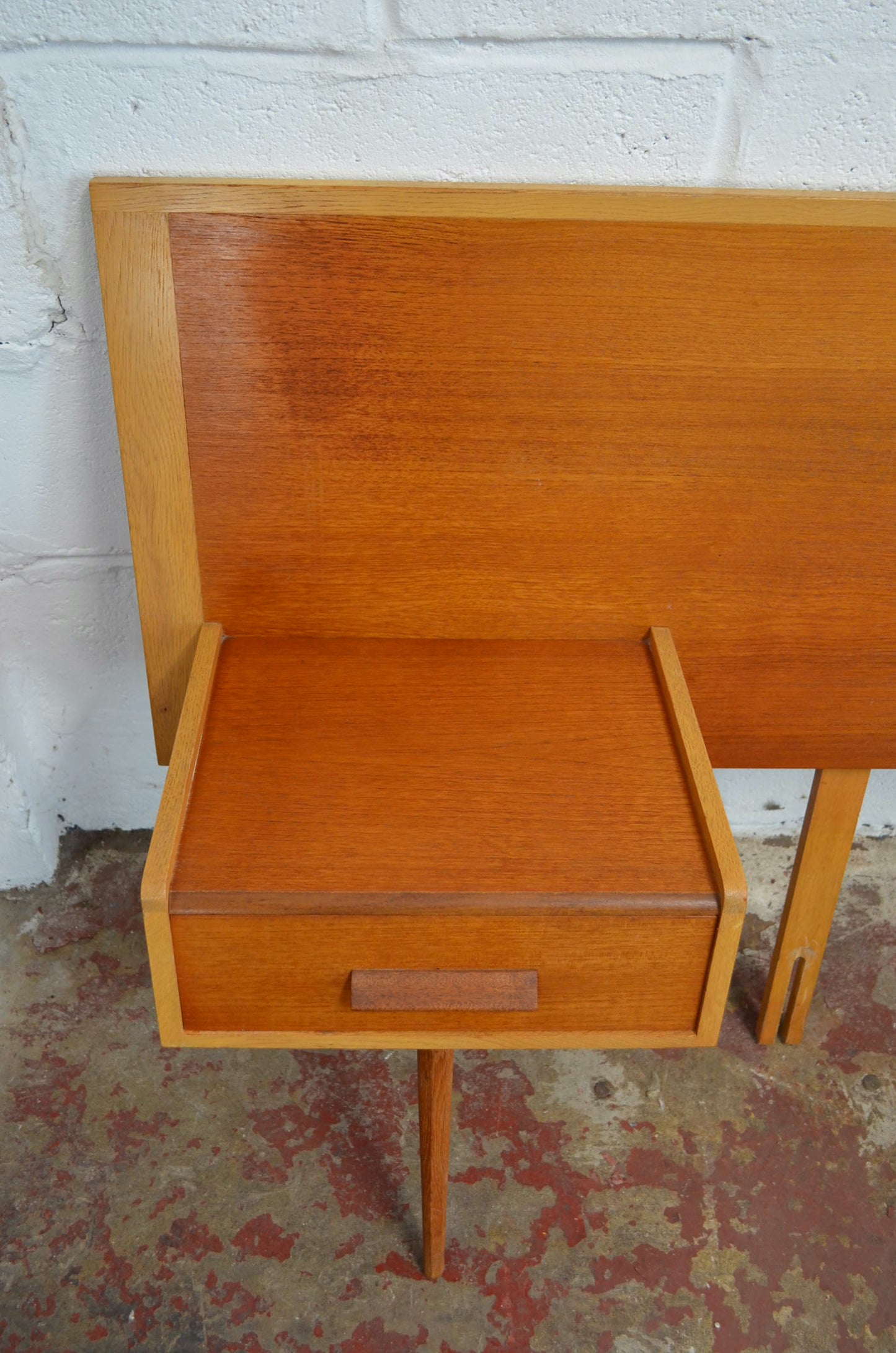 Early Vintage 1950s G Plan Headboard & Bedside Drawers