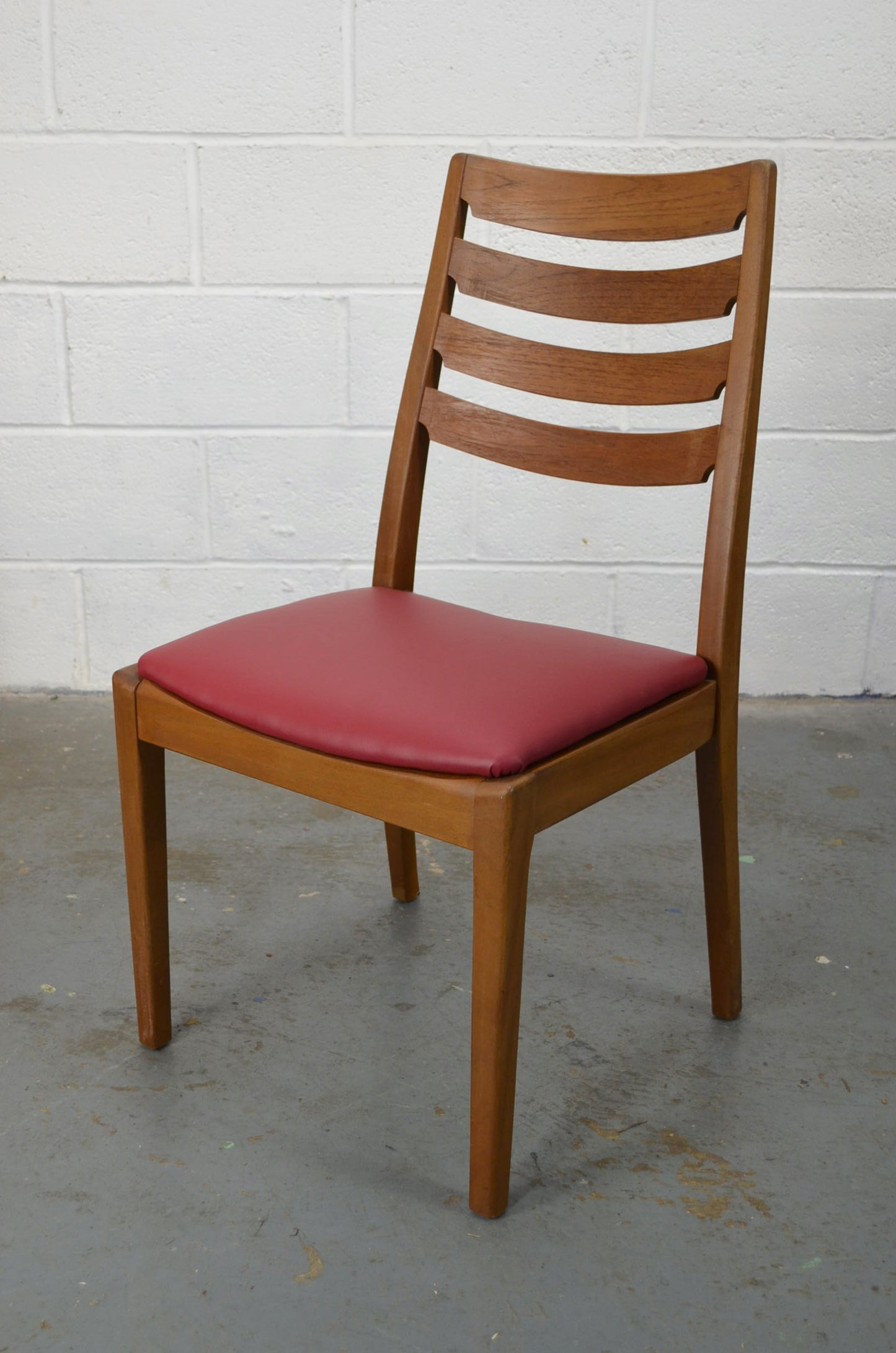 Set Of Four Vintage Dining Table Chairs By Nathan