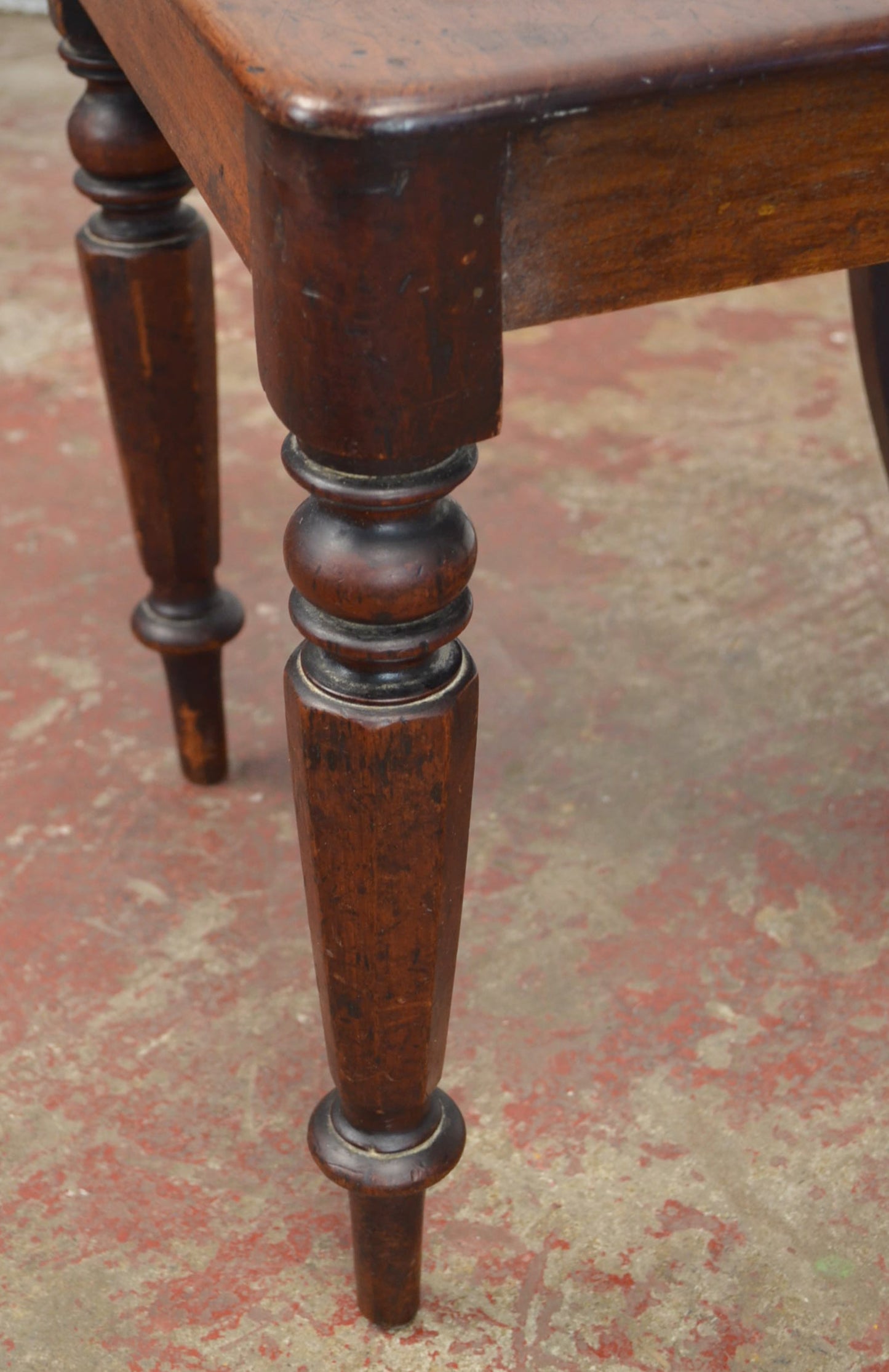 A Pair Of Antique Victorian Mahogany Hall Chairs