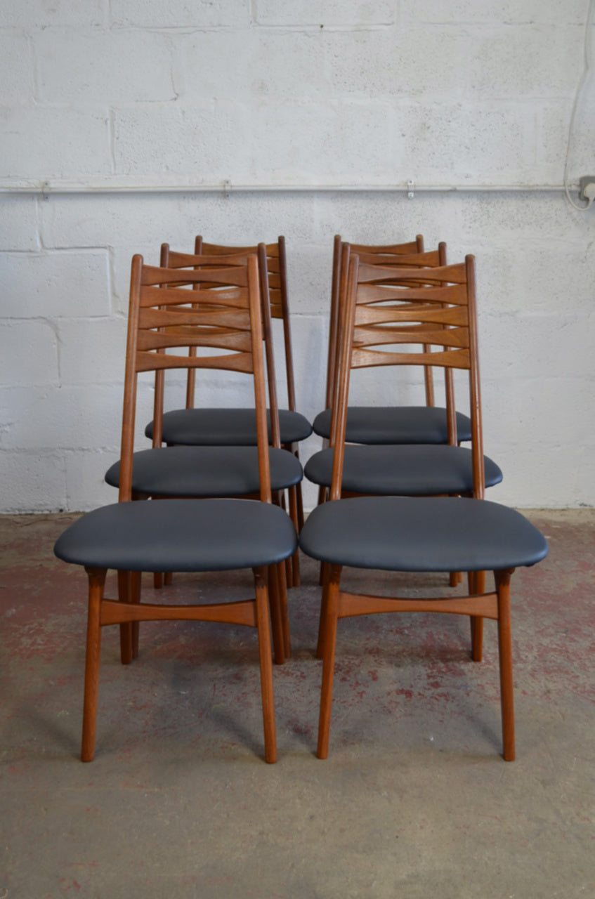 A Set Of Six Boltinge Stolefabrik Dining Chairs