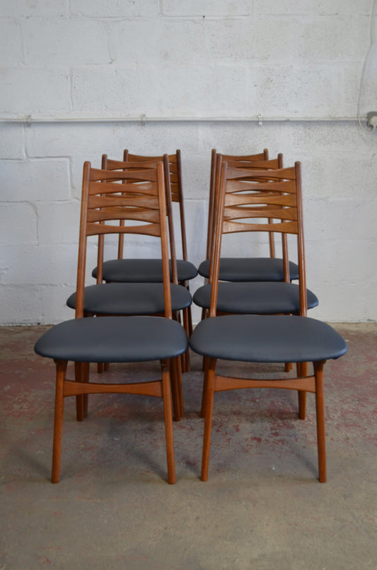 A Set Of Six Boltinge Stolefabrik Dining Chairs