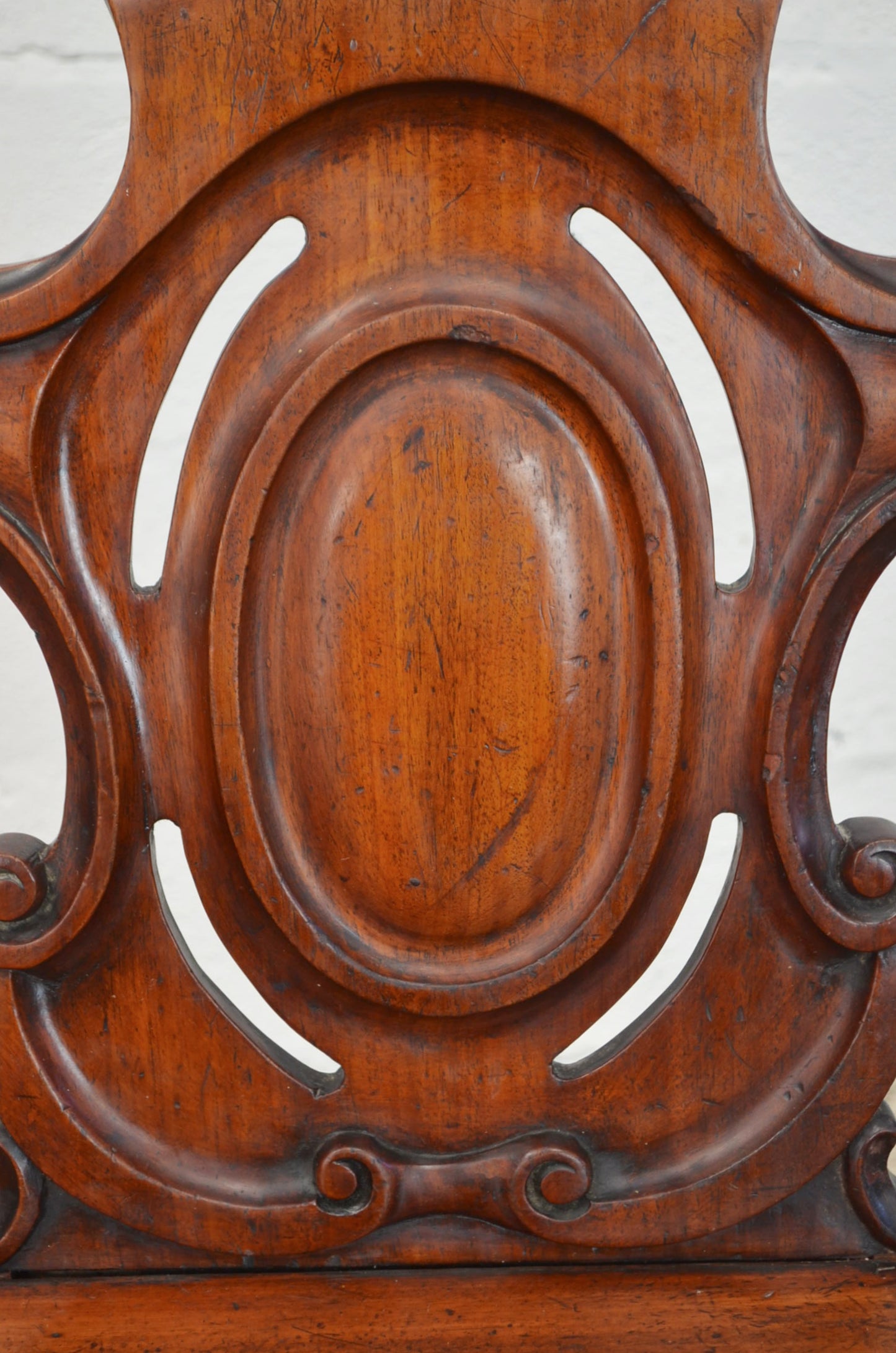 A Pair Of Antique Victorian Mahogany Hall Chairs